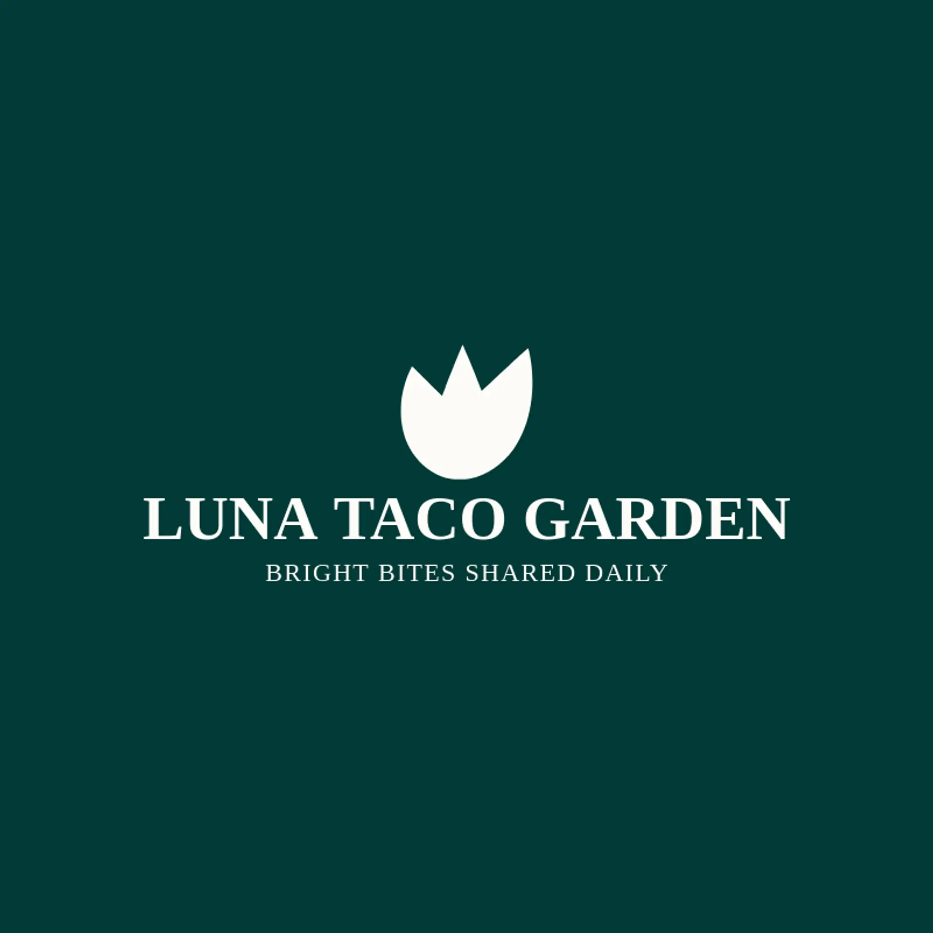 Luna Taco Garden logo for mexican restaurant