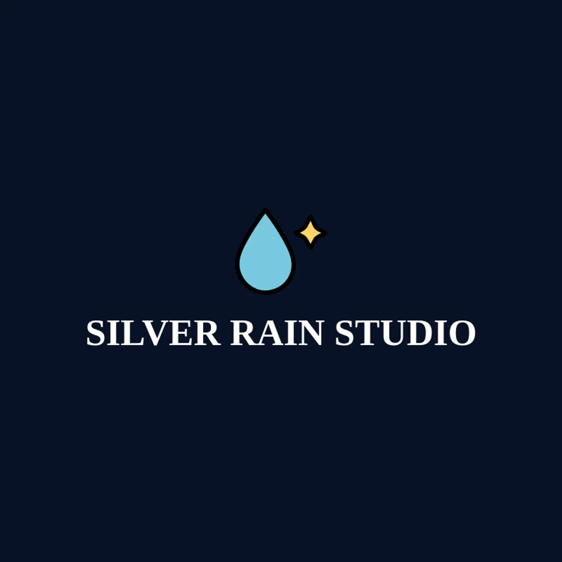 Silver Rain Studio logo for rain