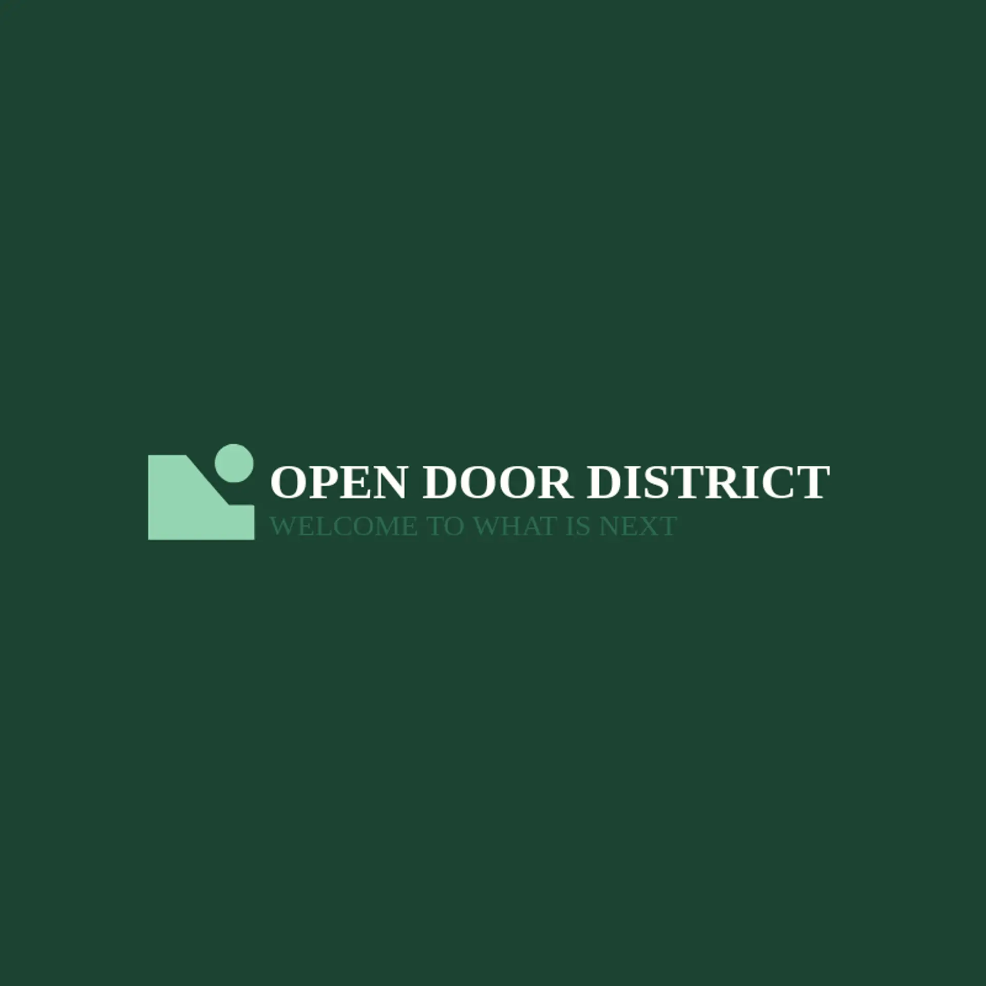 Open Door District logo for urban