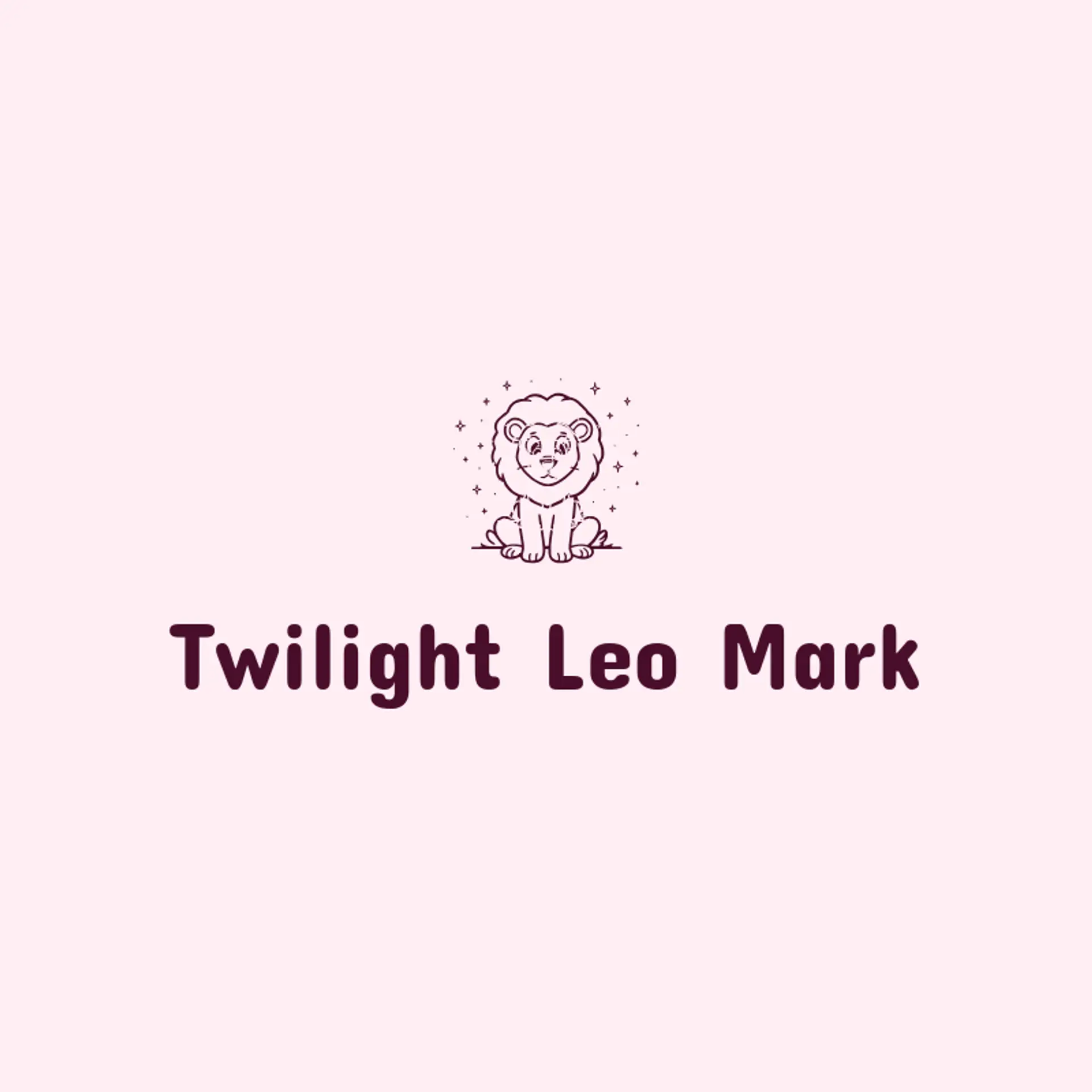 Twilight Leo Mark logo for lion