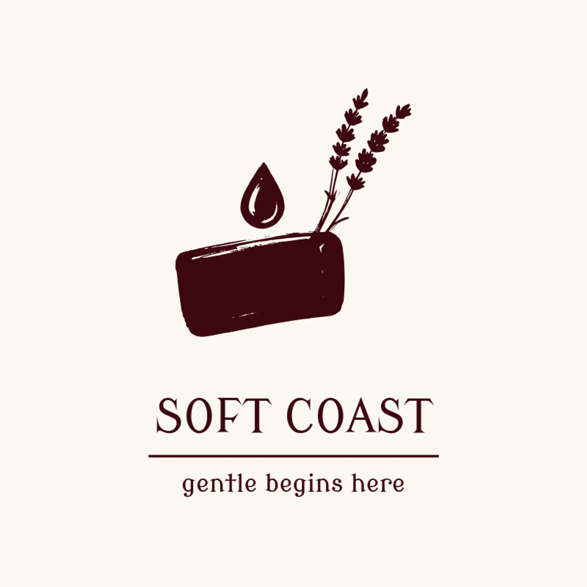 Soft Coast logo for soap