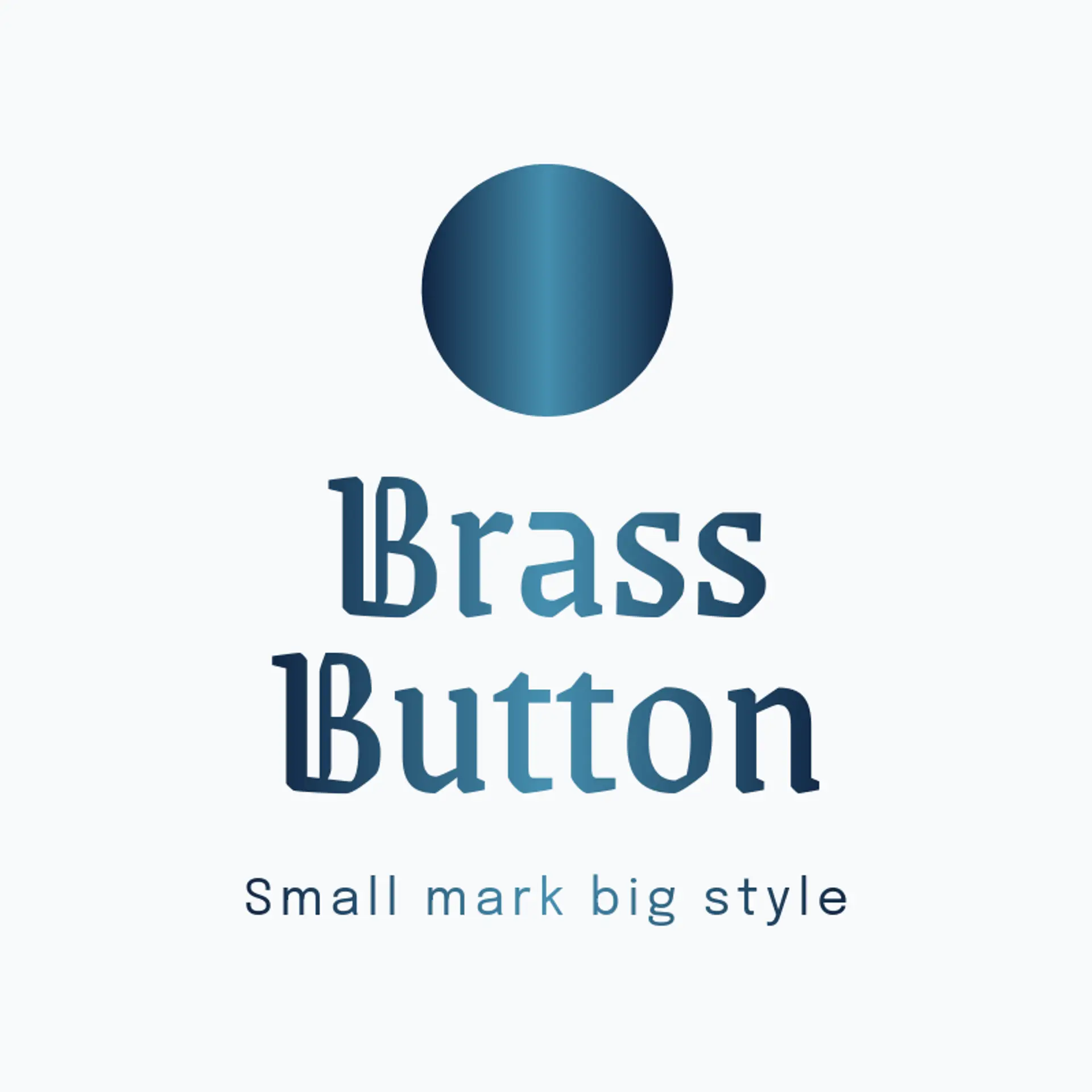 Brass Button logo for tailor