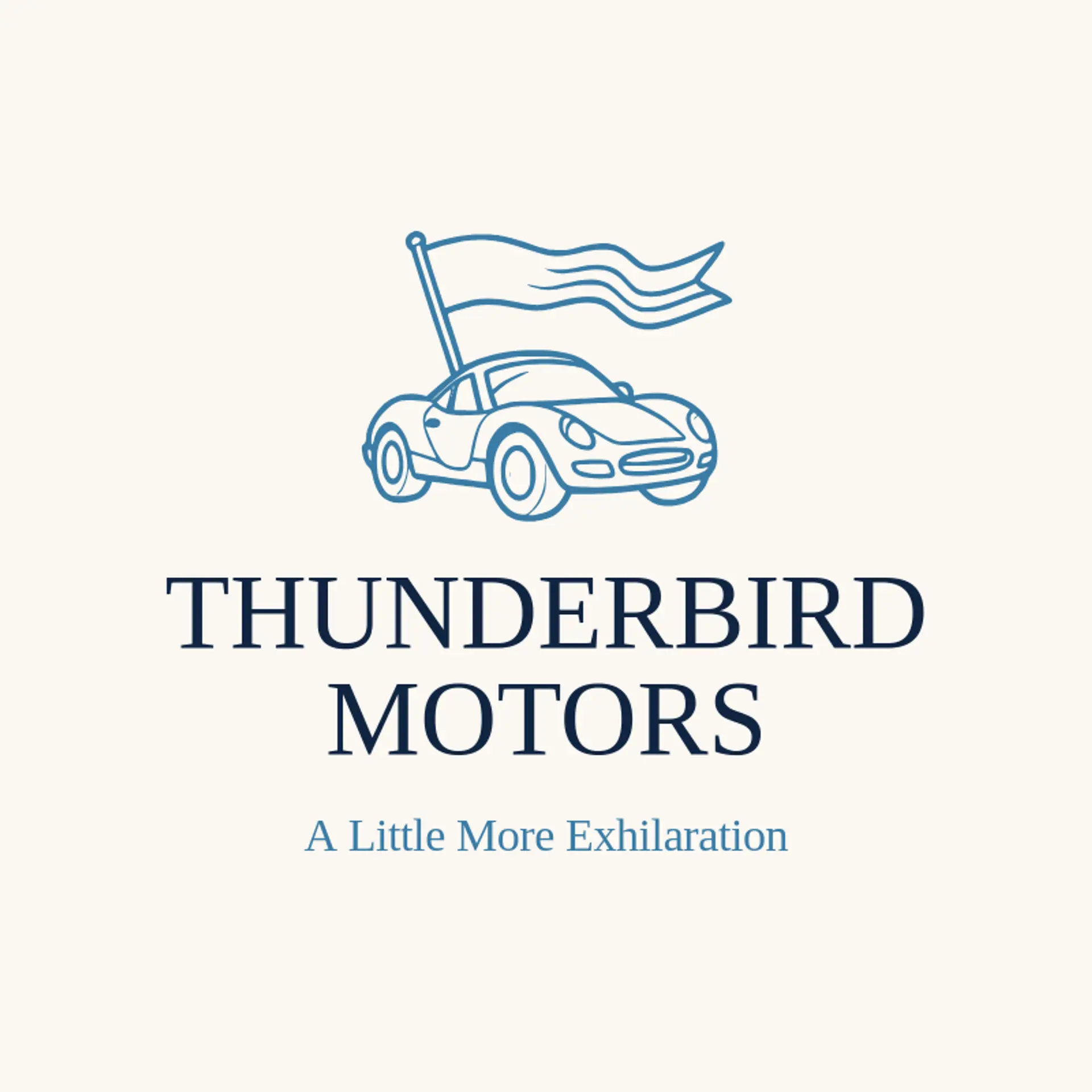 Thunderbird Motors logo for sports car