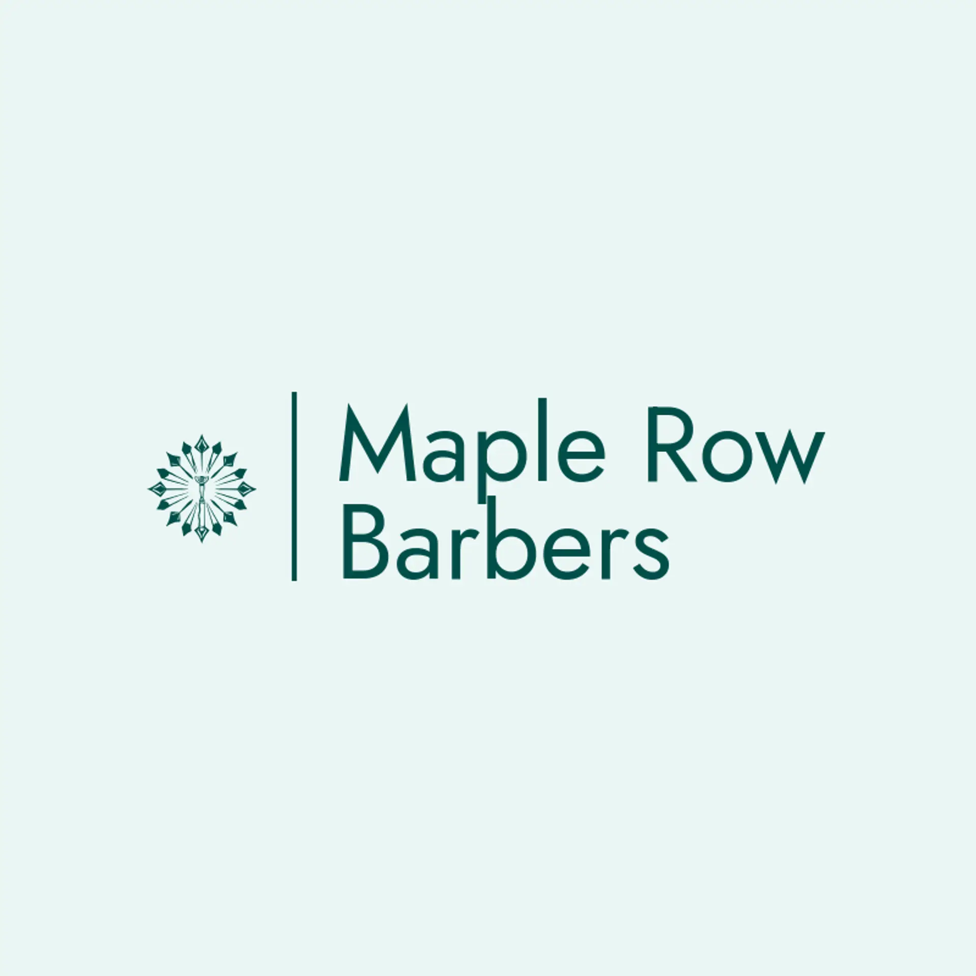 Maple Row Barbers logo for razor