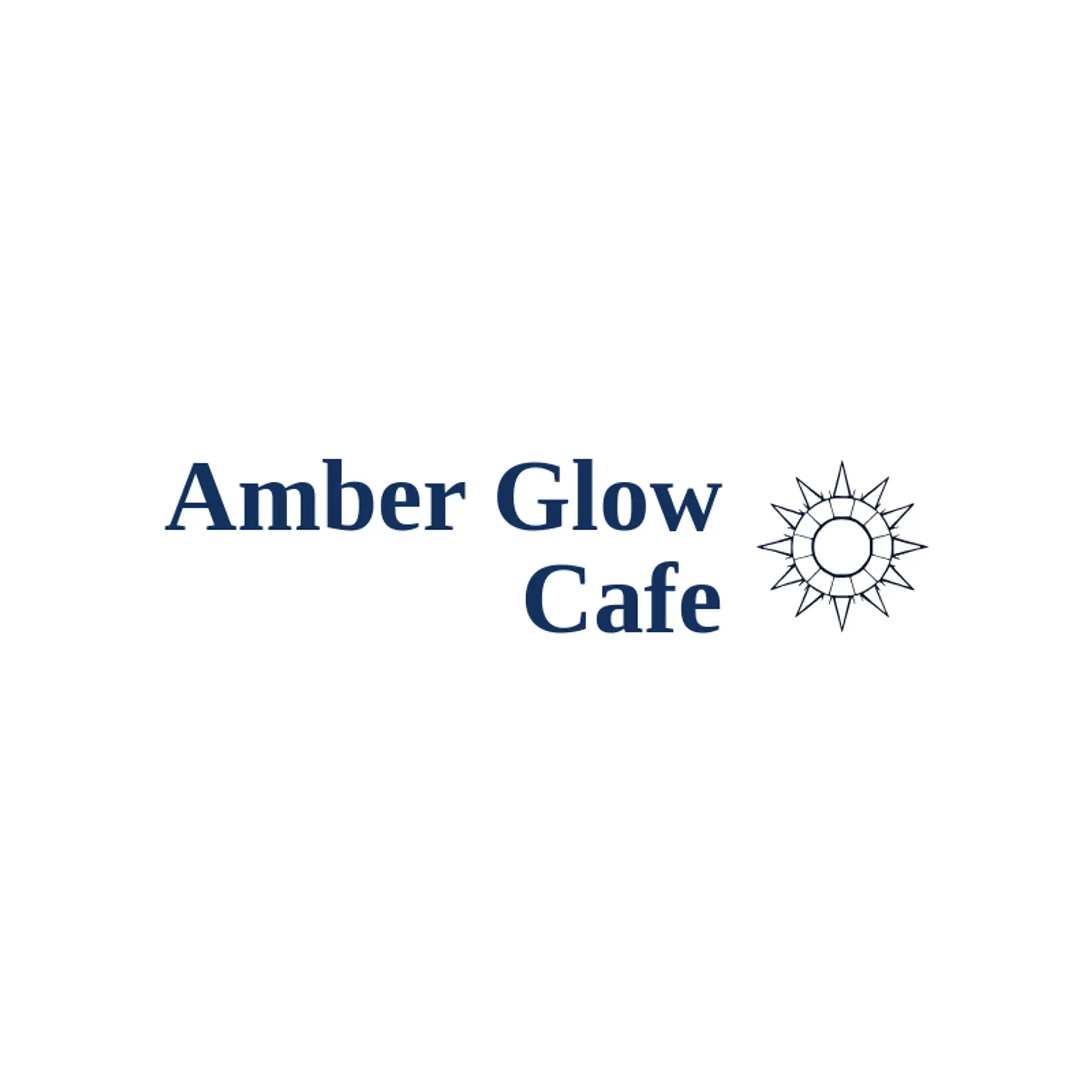 Amber Glow Cafe logo for rays