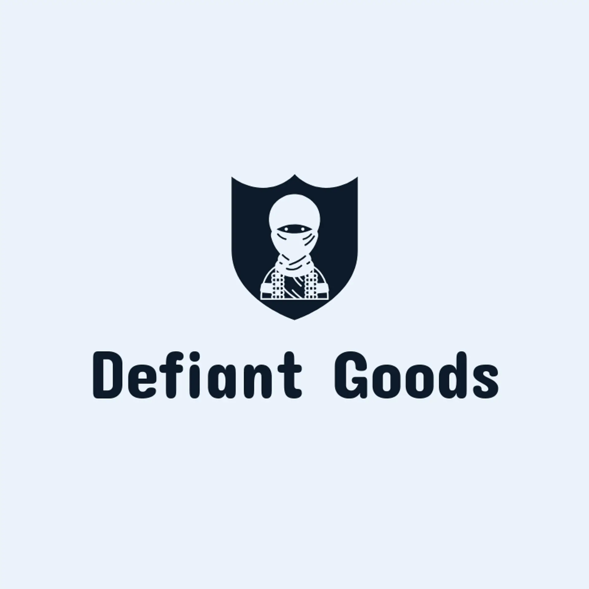 Defiant Goods logo for rebel