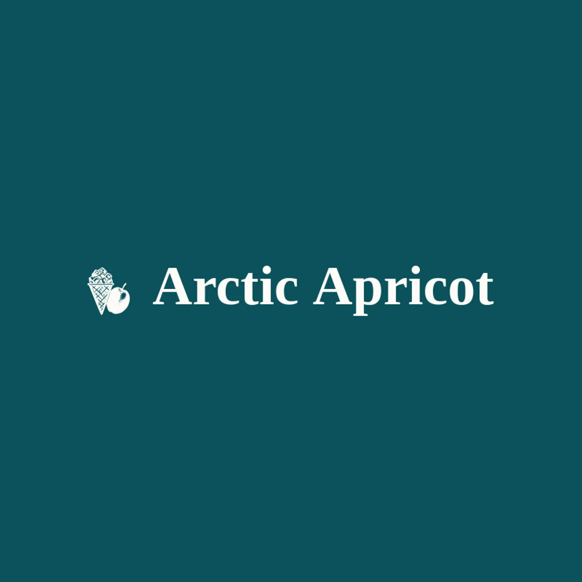 Arctic Apricot logo for snow cone