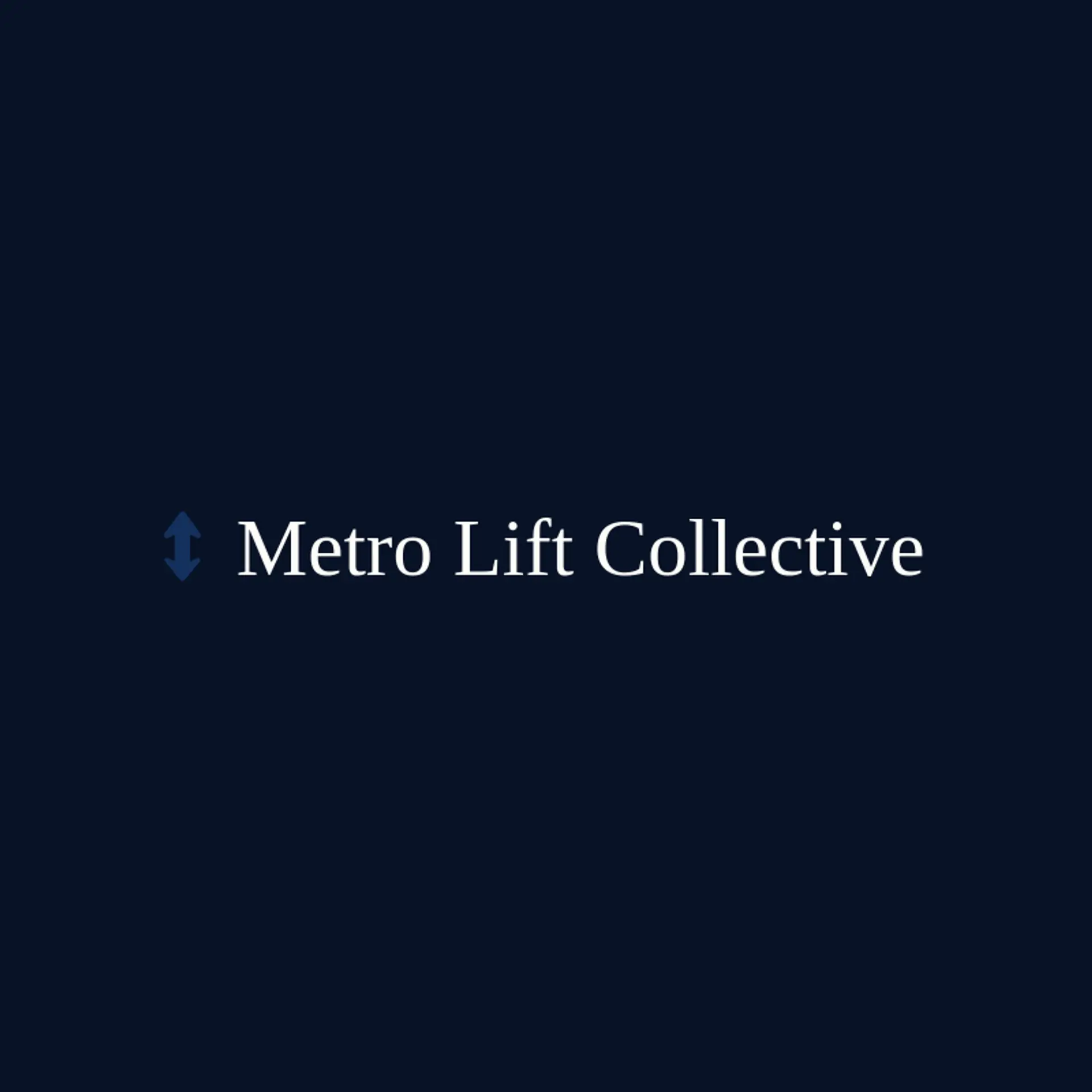 Metro Lift Collective logo for elevator