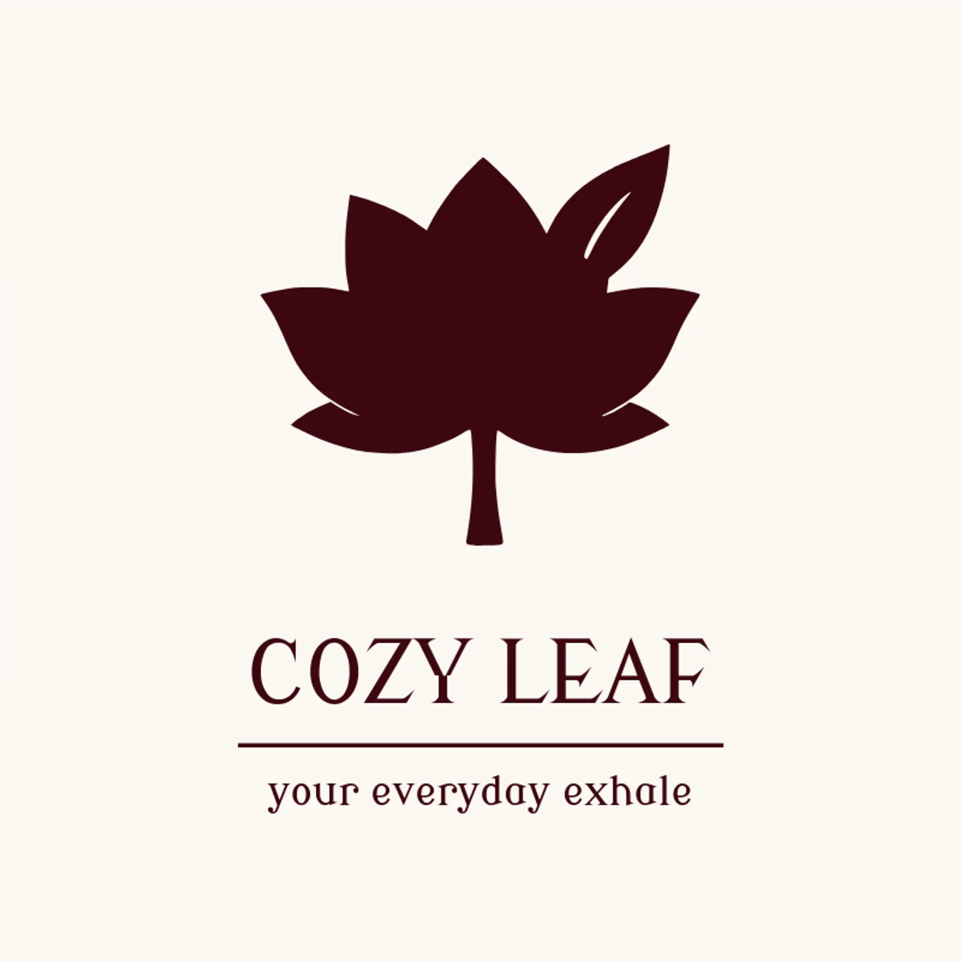 Cozy Leaf logo for tea