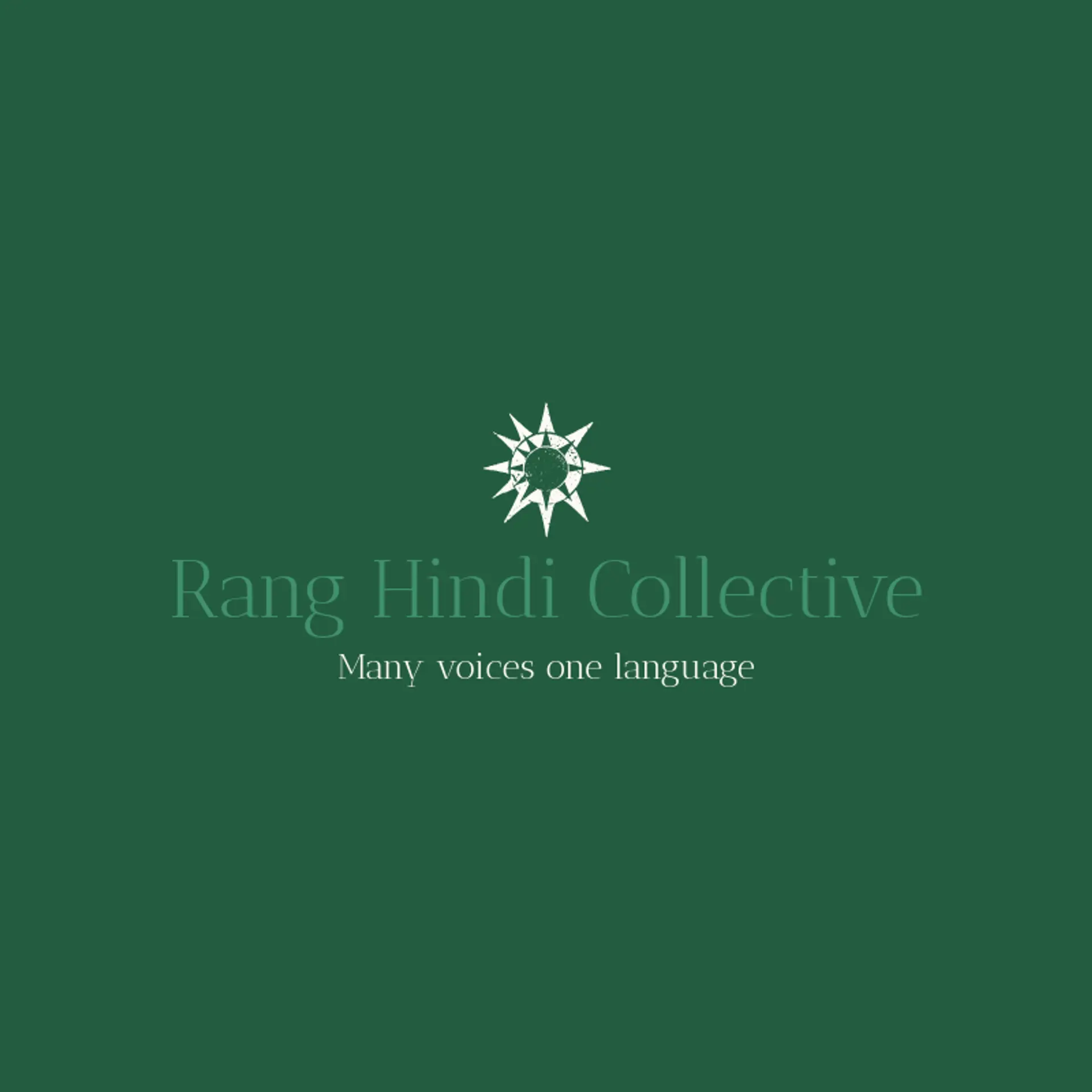 Rang Hindi Collective logo for hindi