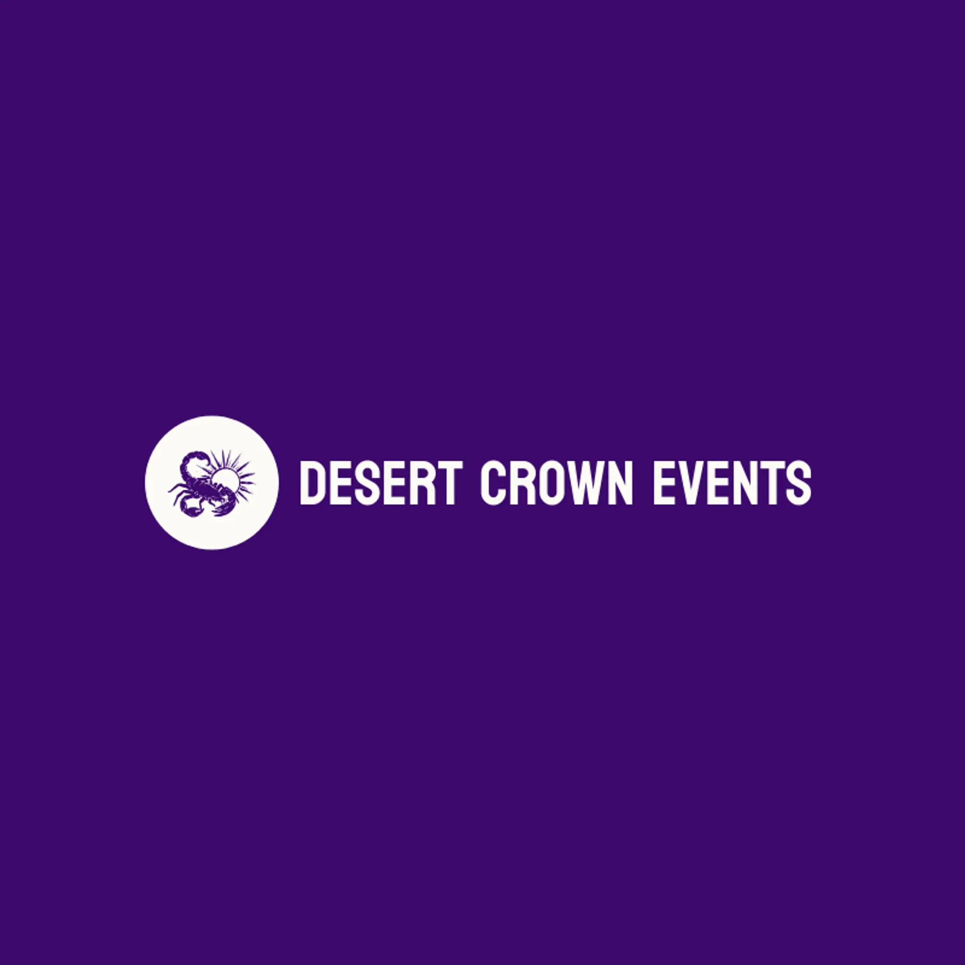Desert Crown Events logo for scorpion