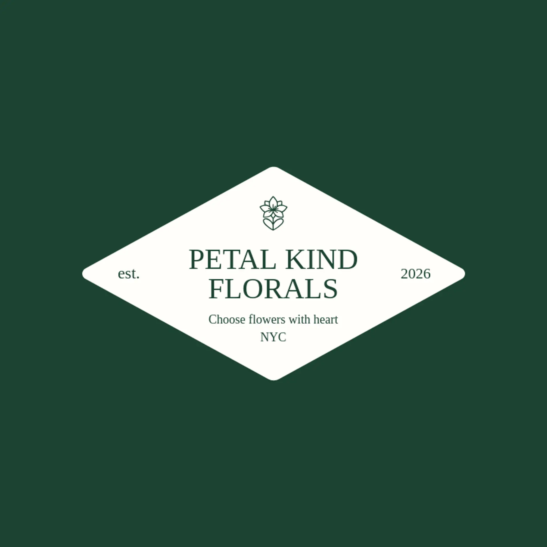 Petal Kind Florals logo for lily