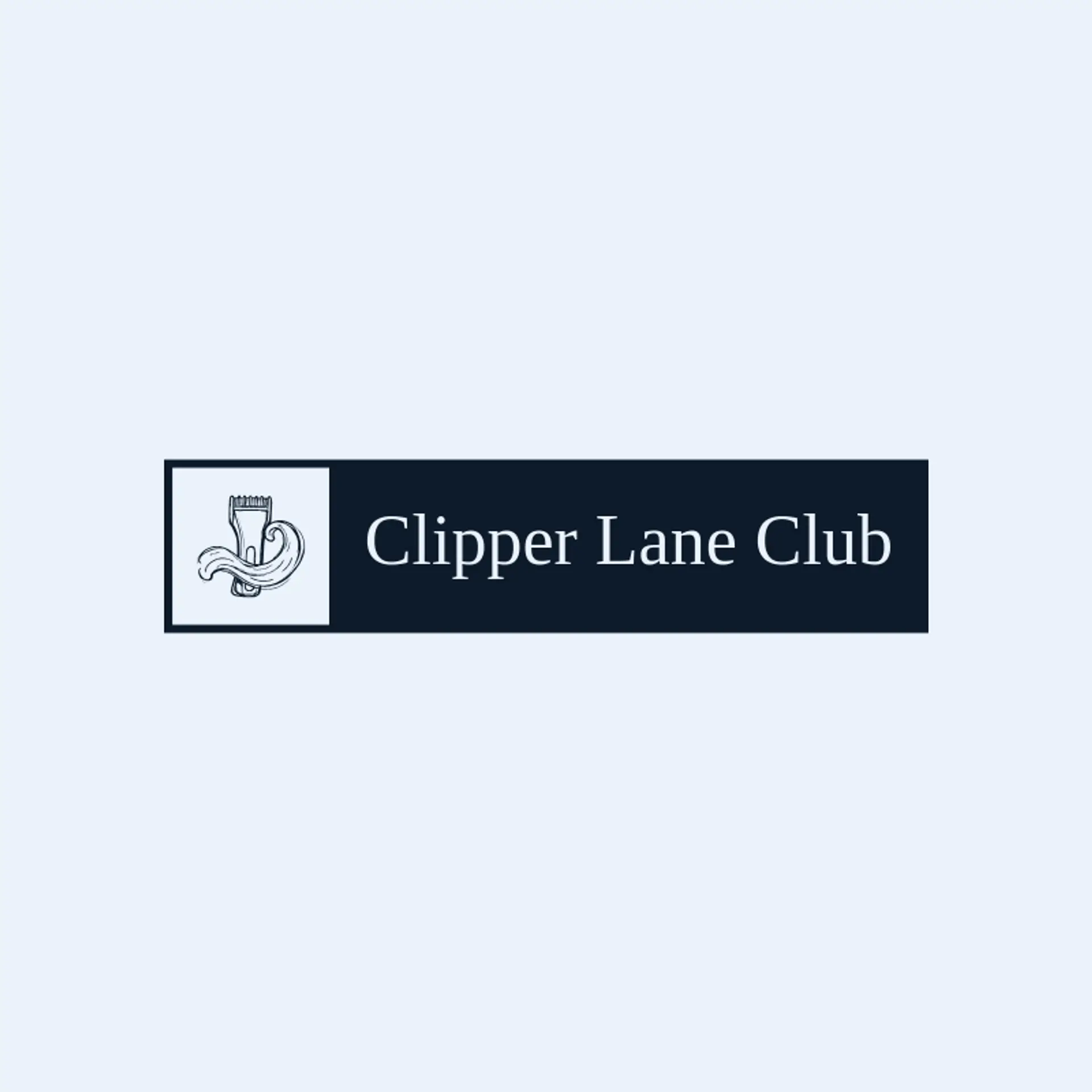 Clipper Lane Club logo for barbershop