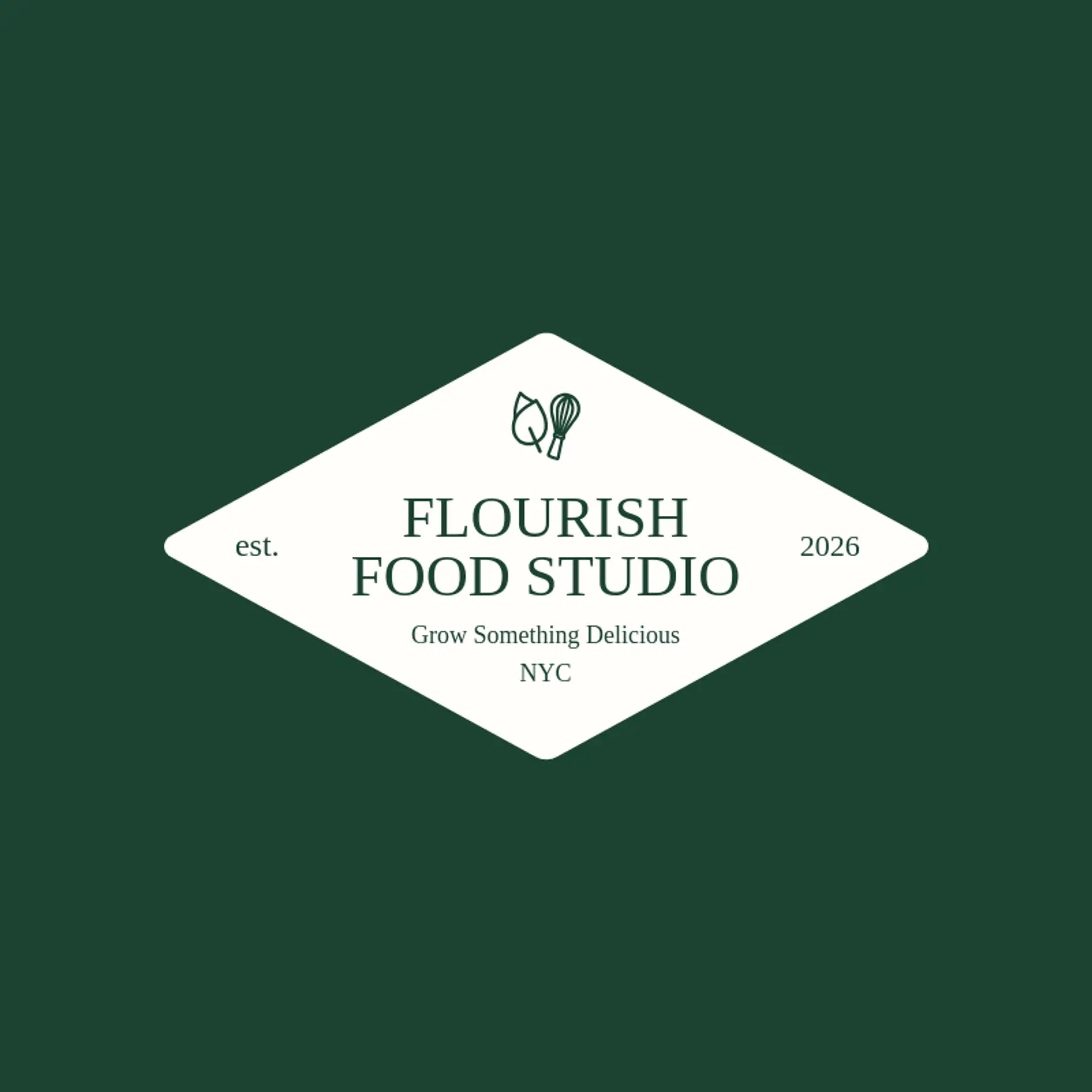 Flourish Food Studio logo for culinary