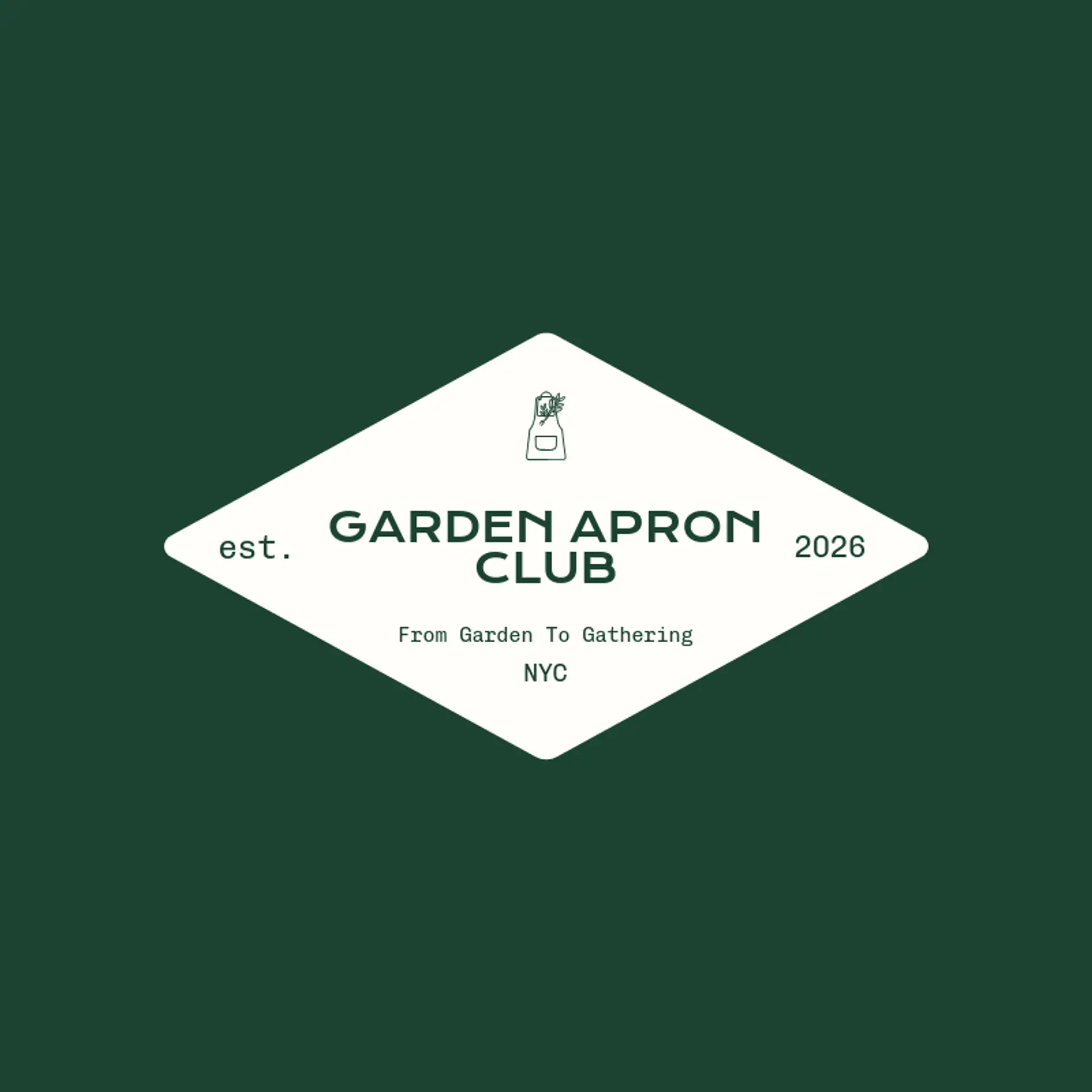 Garden Apron Club logo for chef