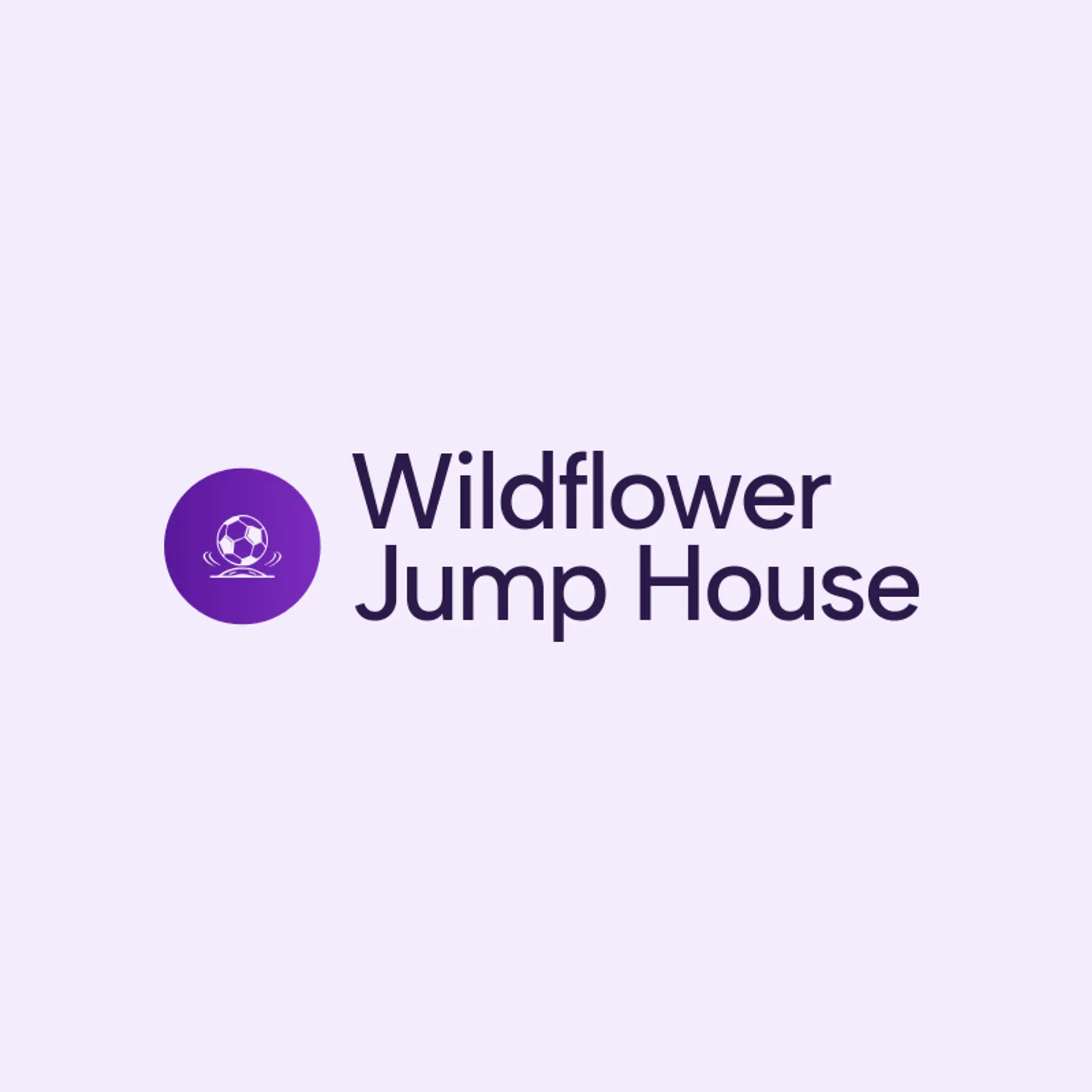 Wildflower Jump House logo for Bounce