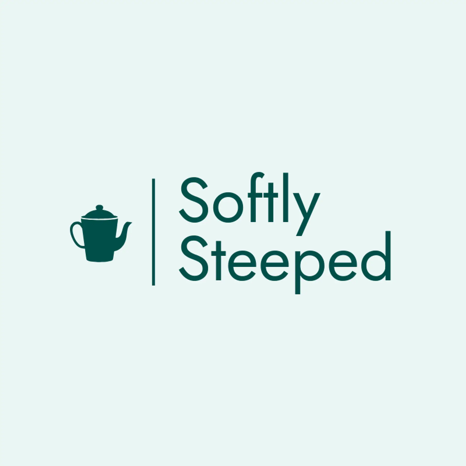 Softly Steeped logo for milk tea