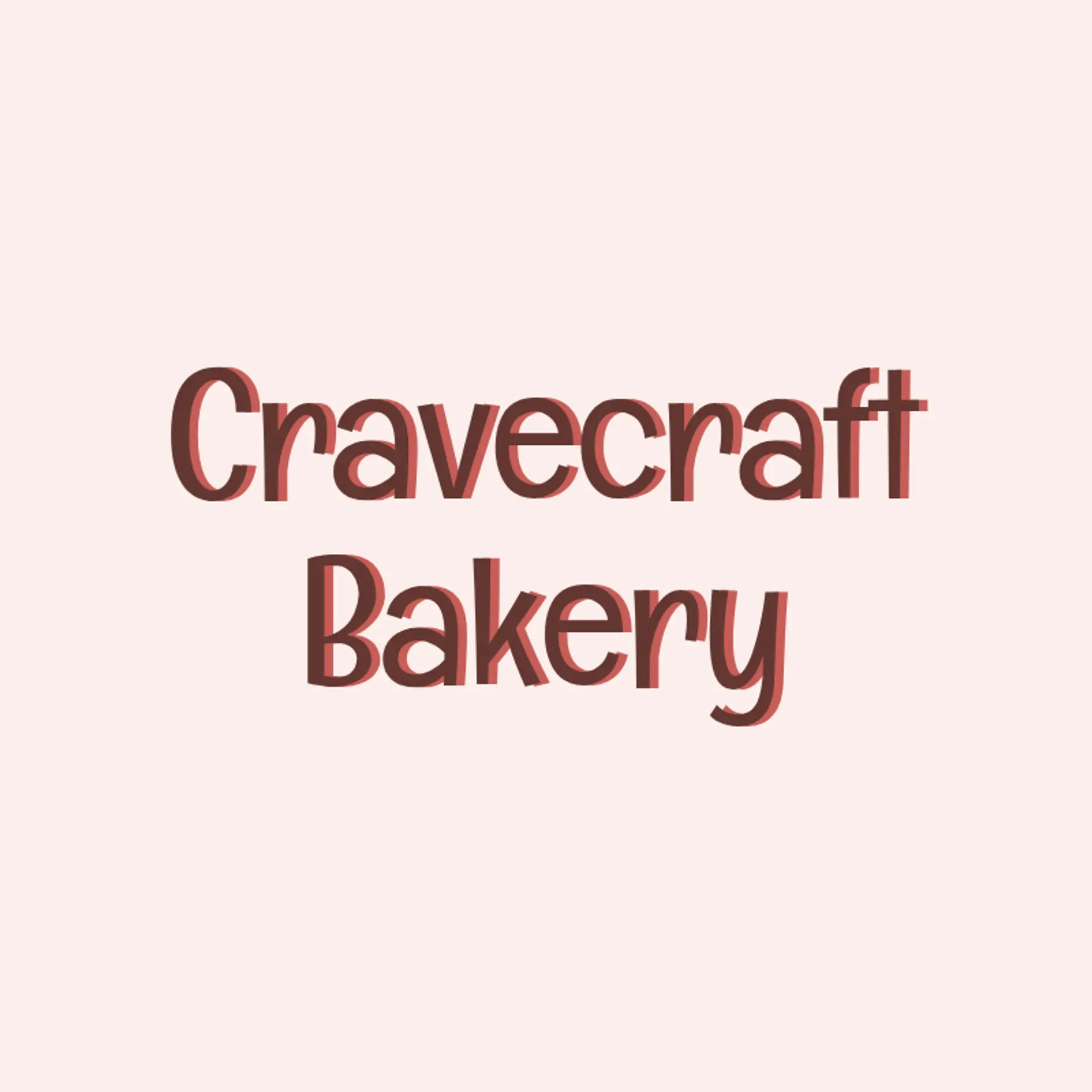 CraveCraft Bakery logo for unique bakery