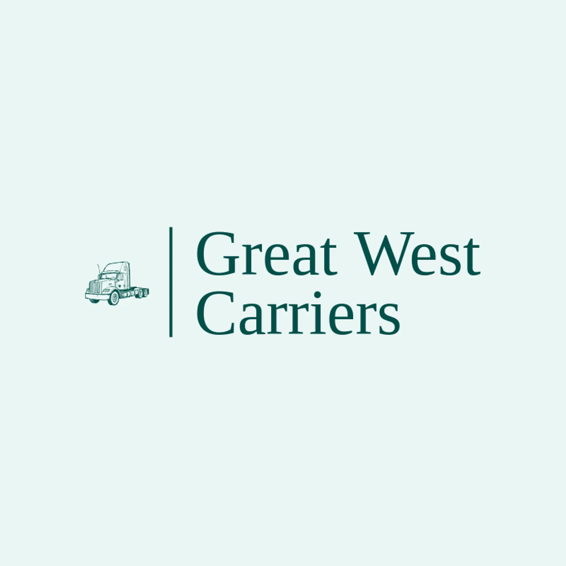 Great West Carriers logo for trucking company