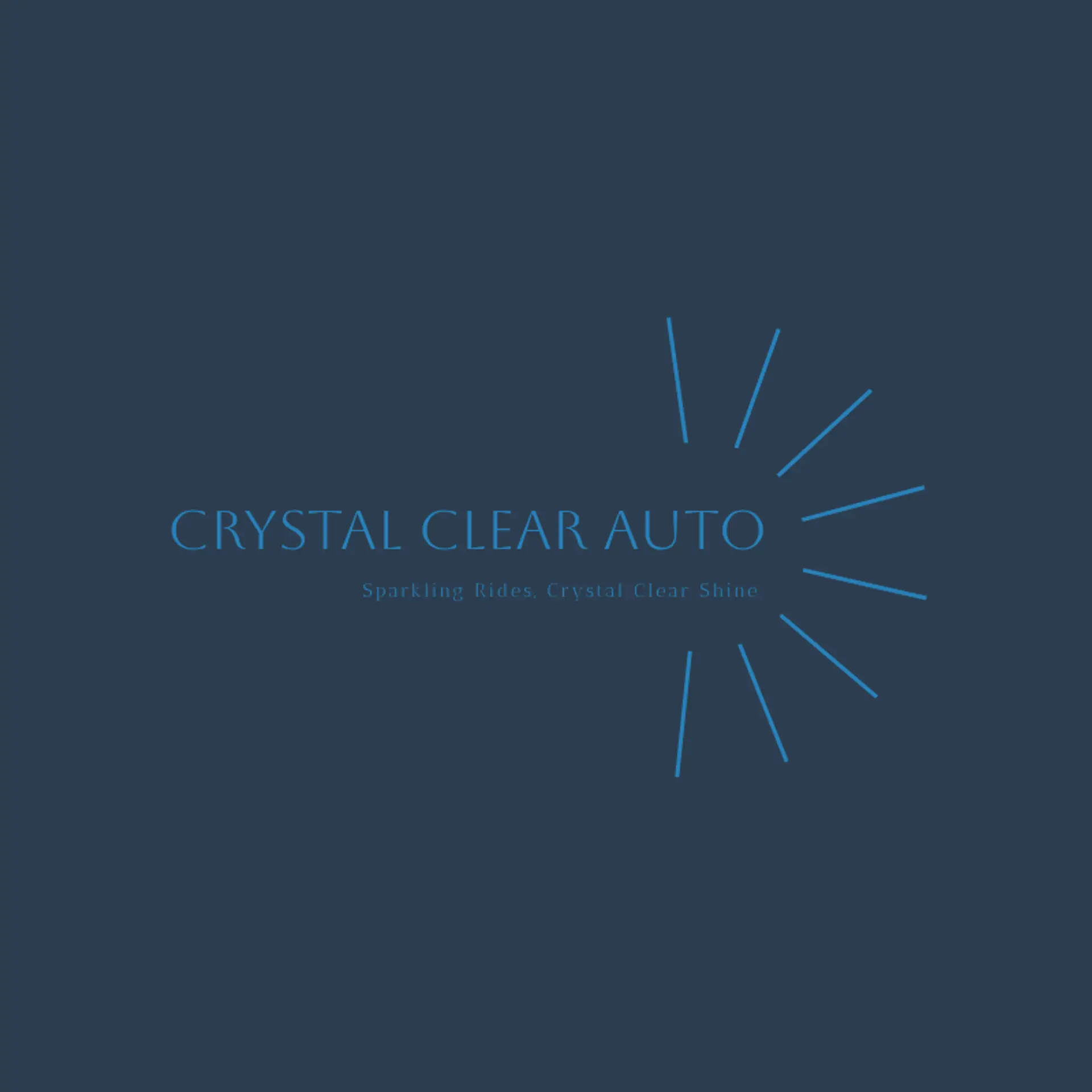 Crystal Clear Auto logo for car cleaning