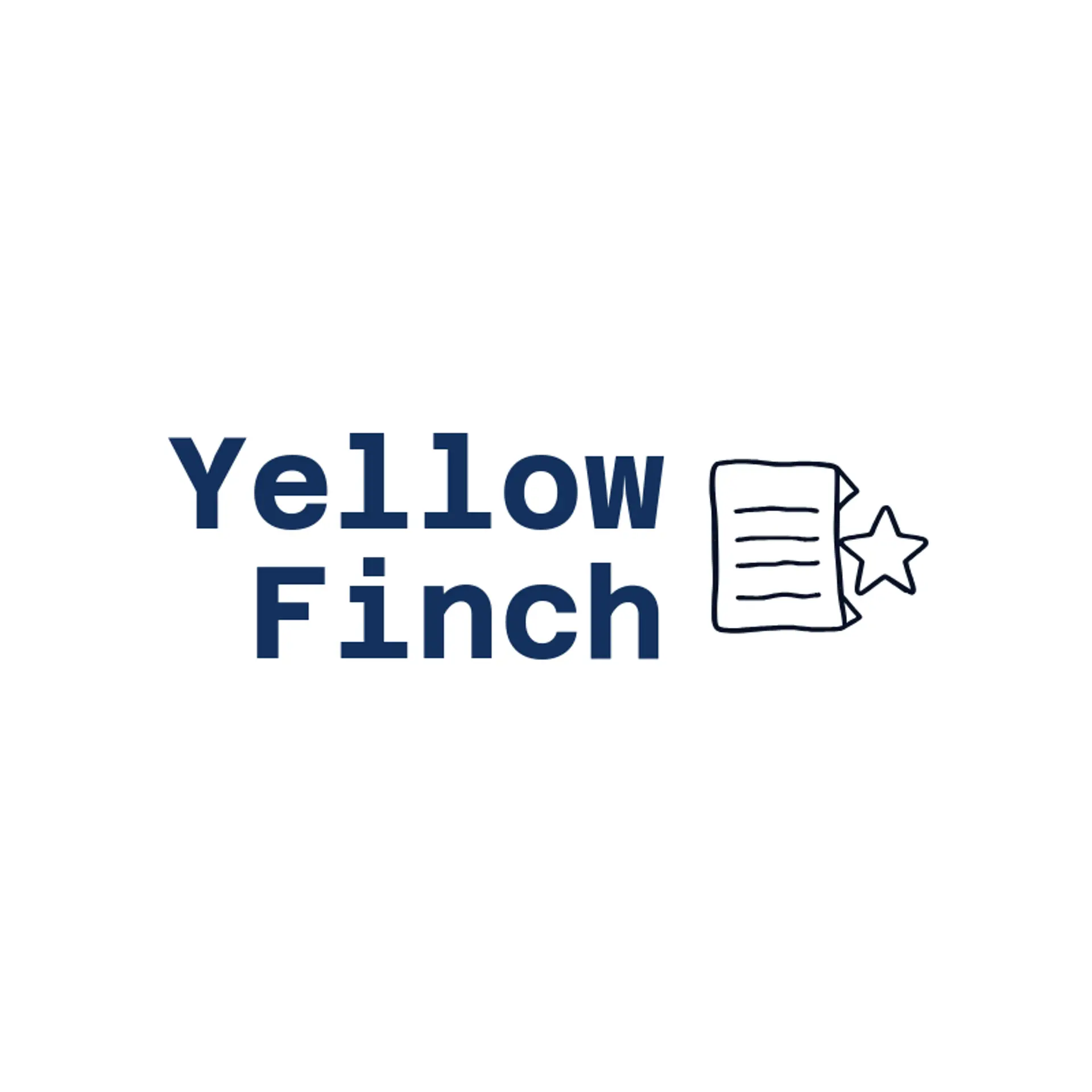 Yellow Finch logo for shopping
