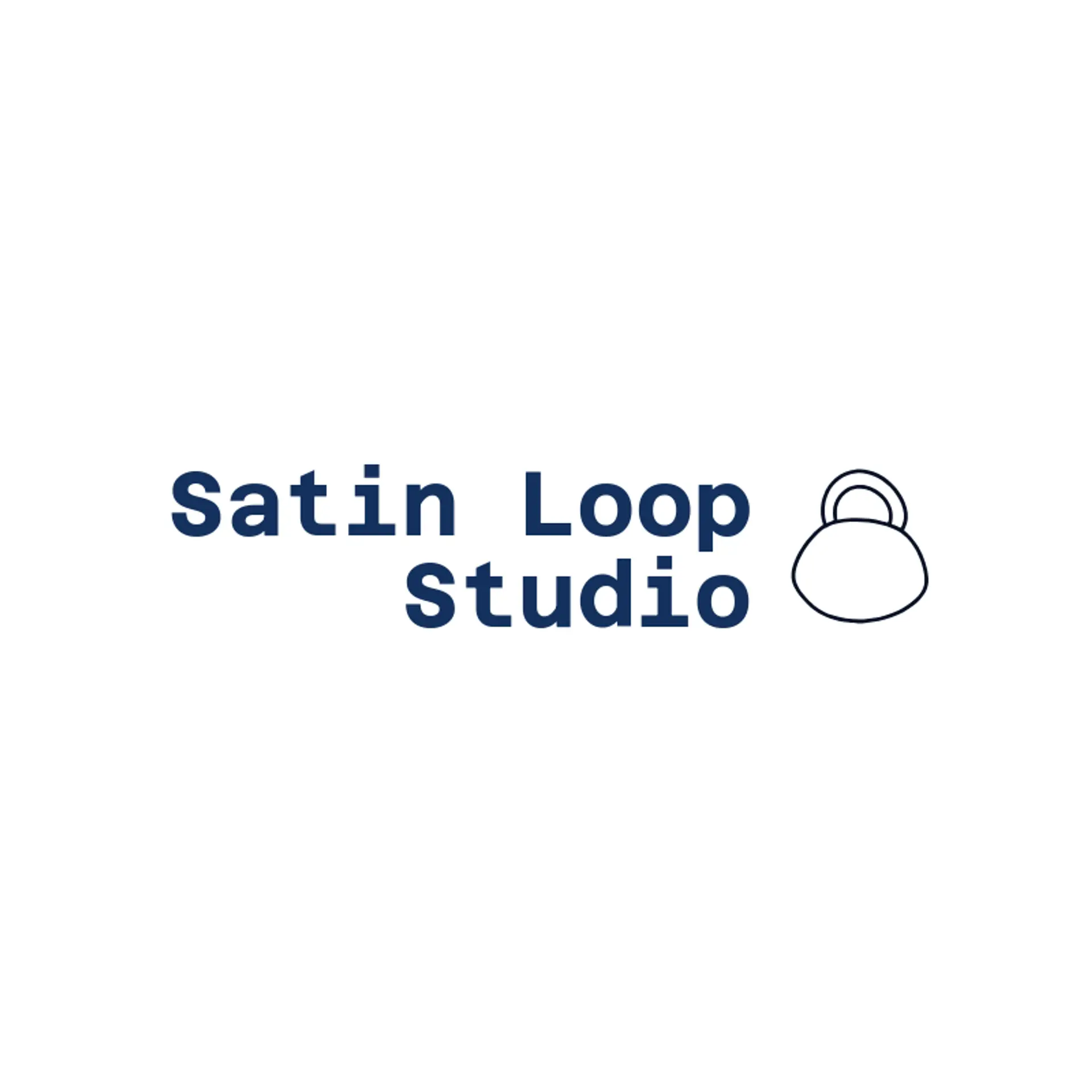 Satin Loop Studio logo for bag