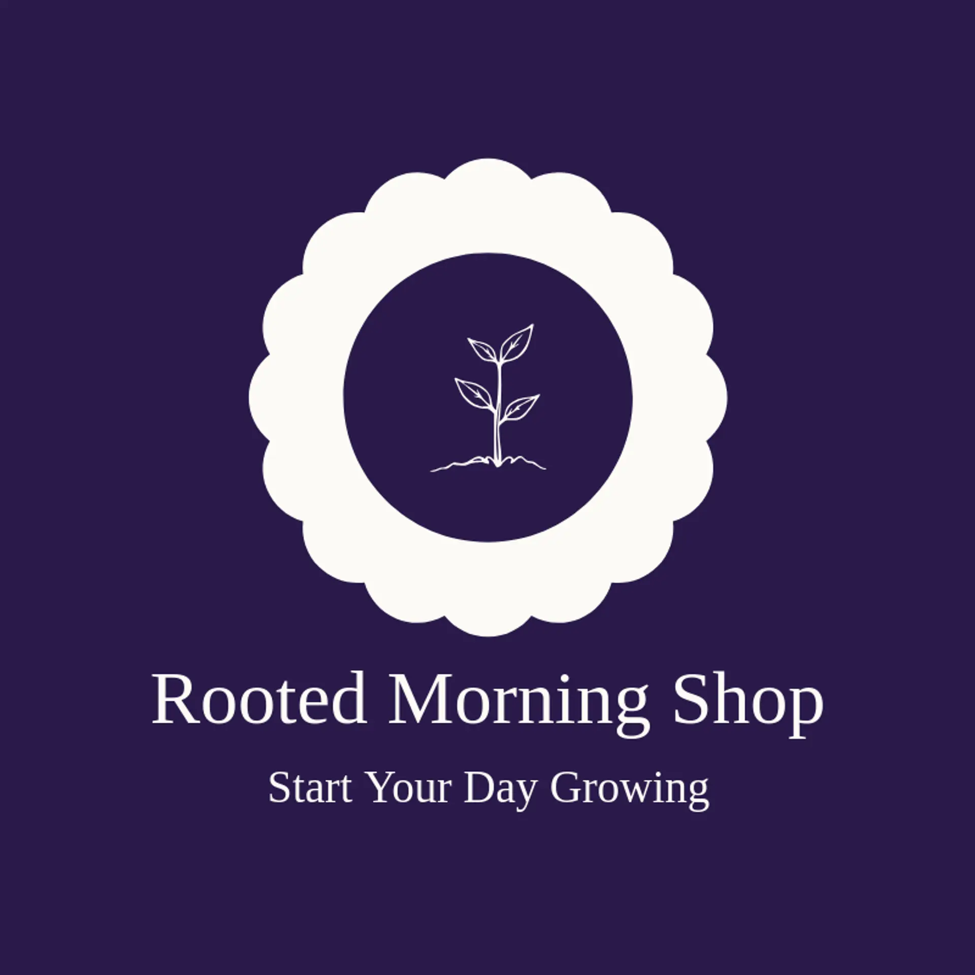 Rooted Morning Shop logo for sprout
