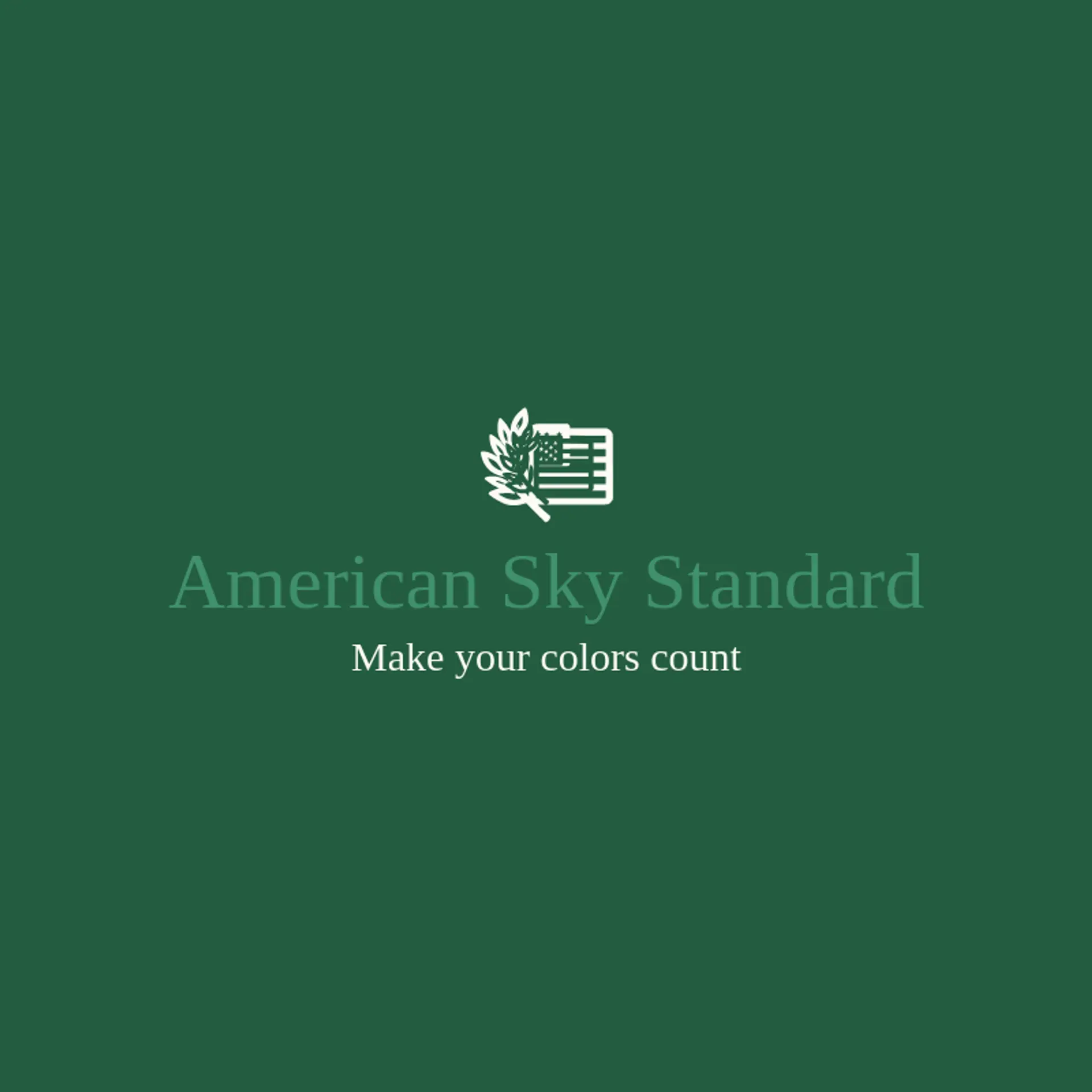 American Sky Standard logo for american flag