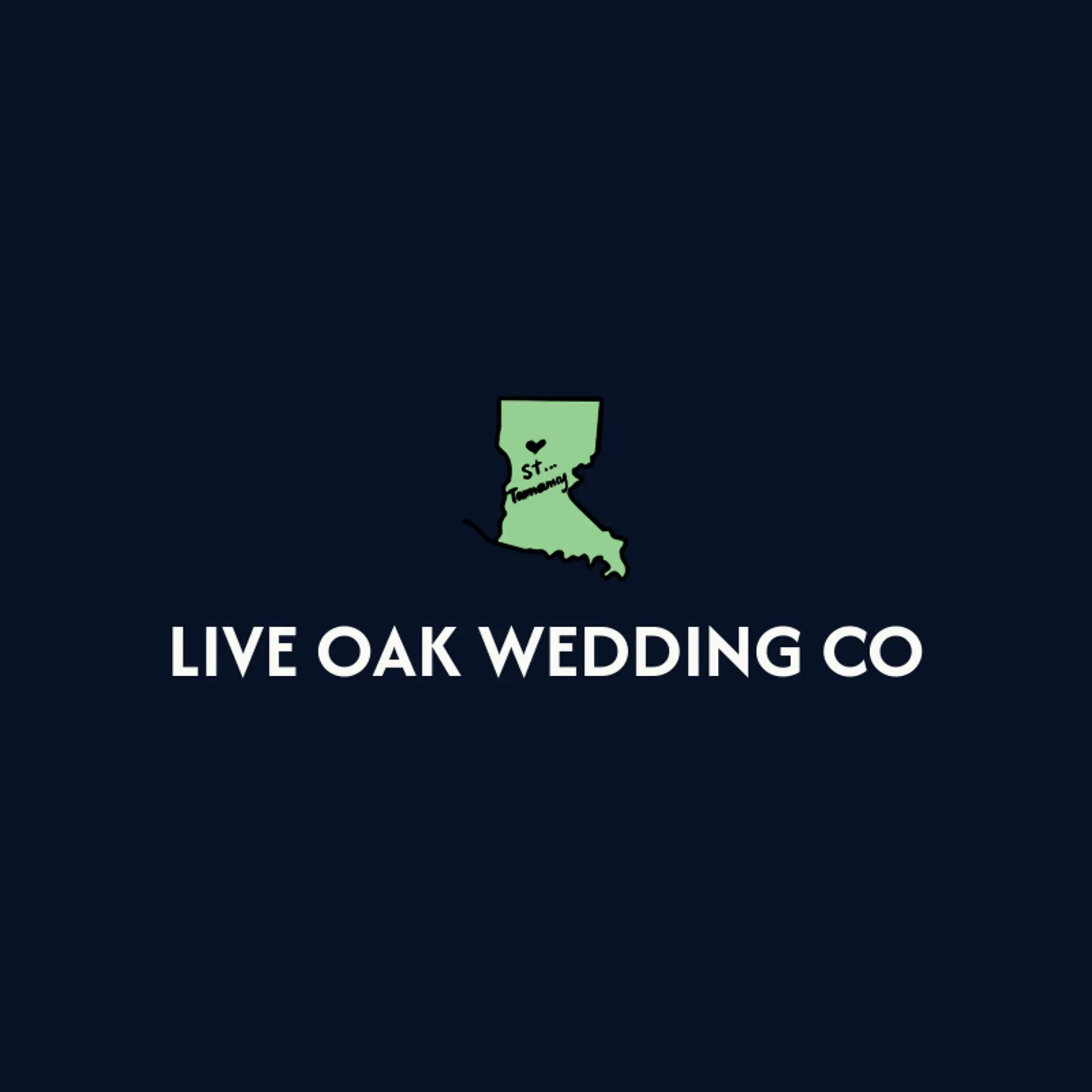 Live Oak Wedding Co logo for louisiana