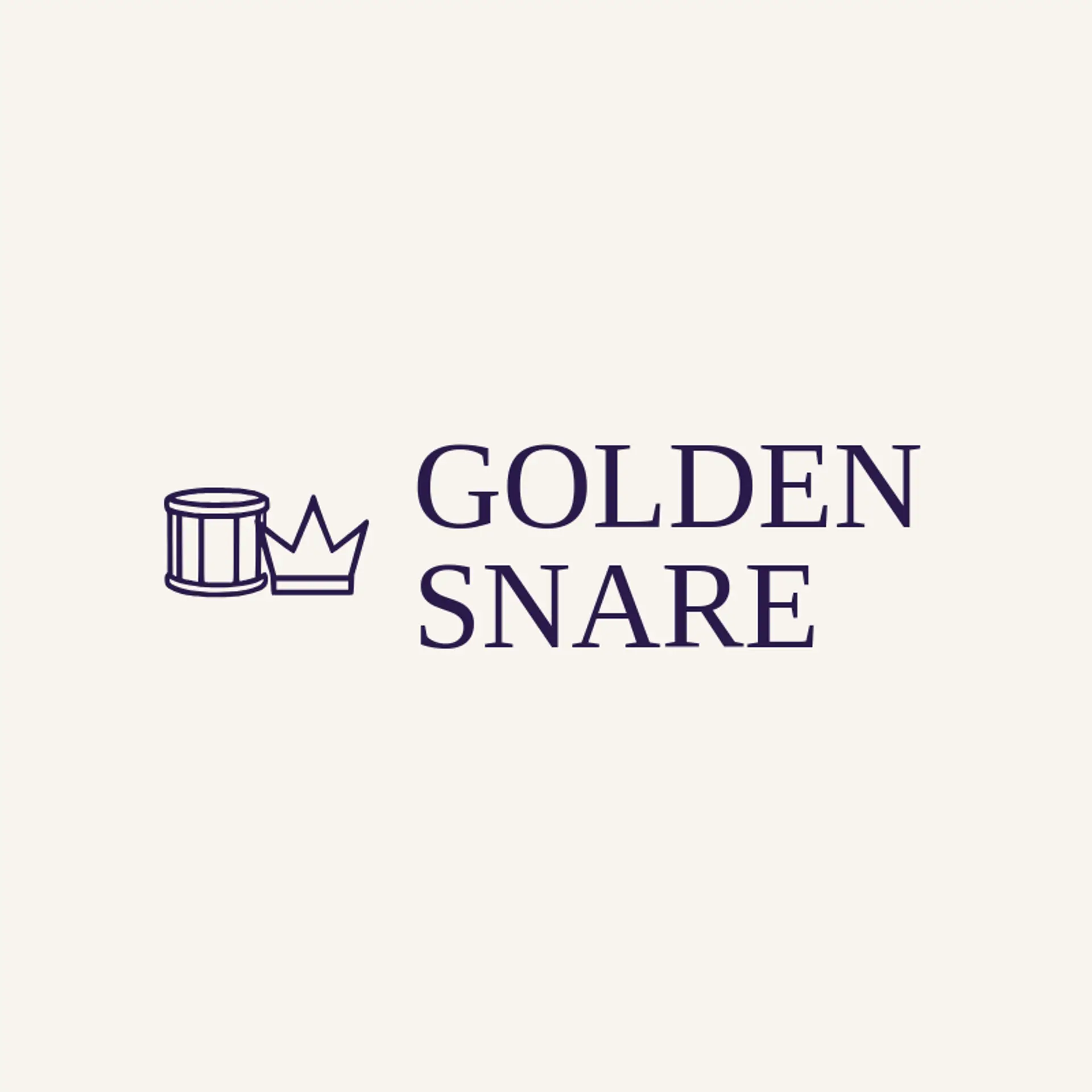 Golden Snare logo for drum