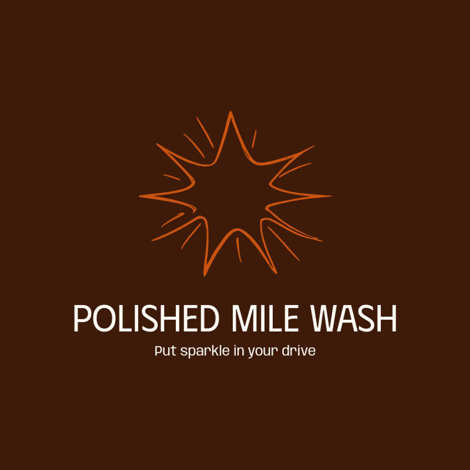 Polished Mile Wash logo for car wash