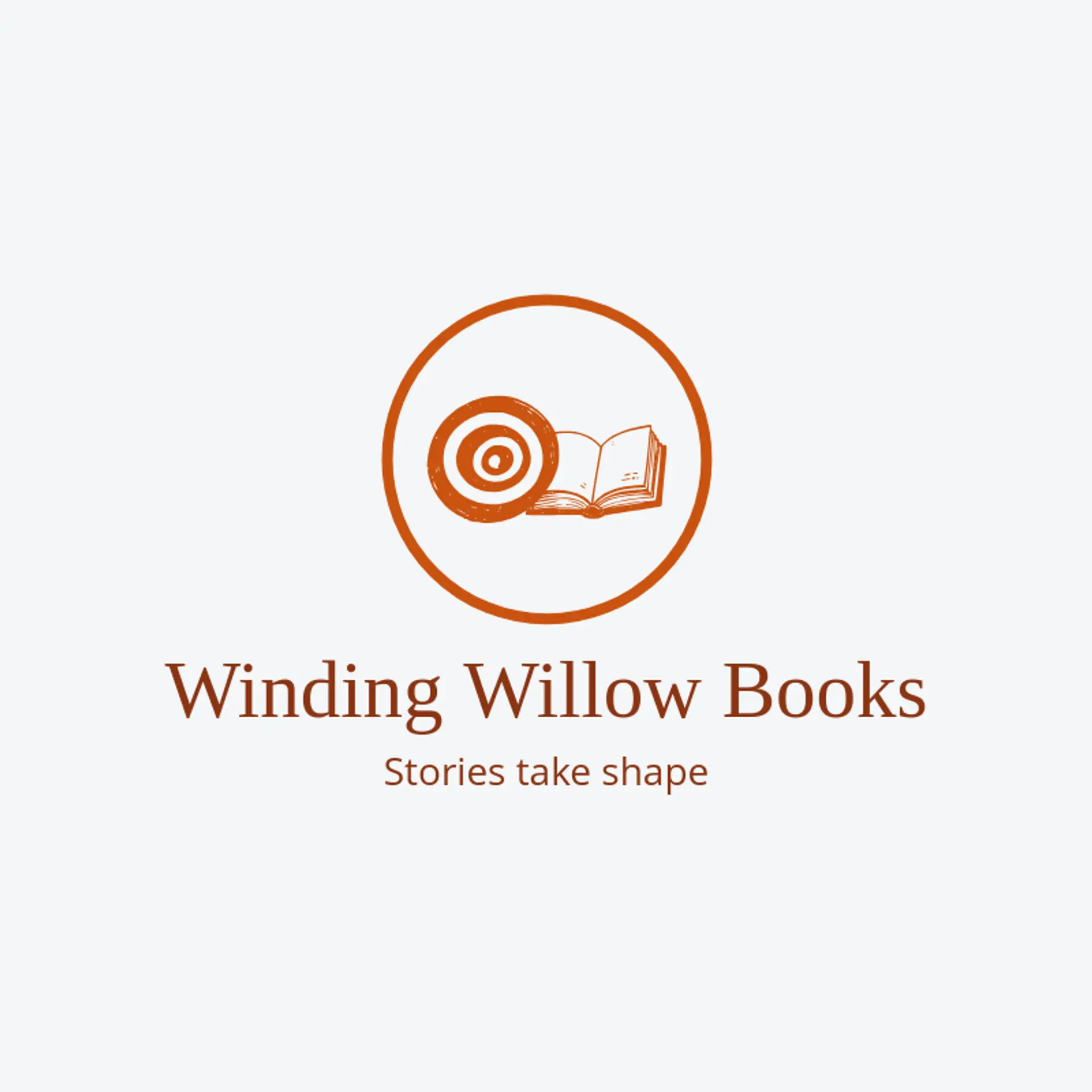Winding Willow Books logo for swirl