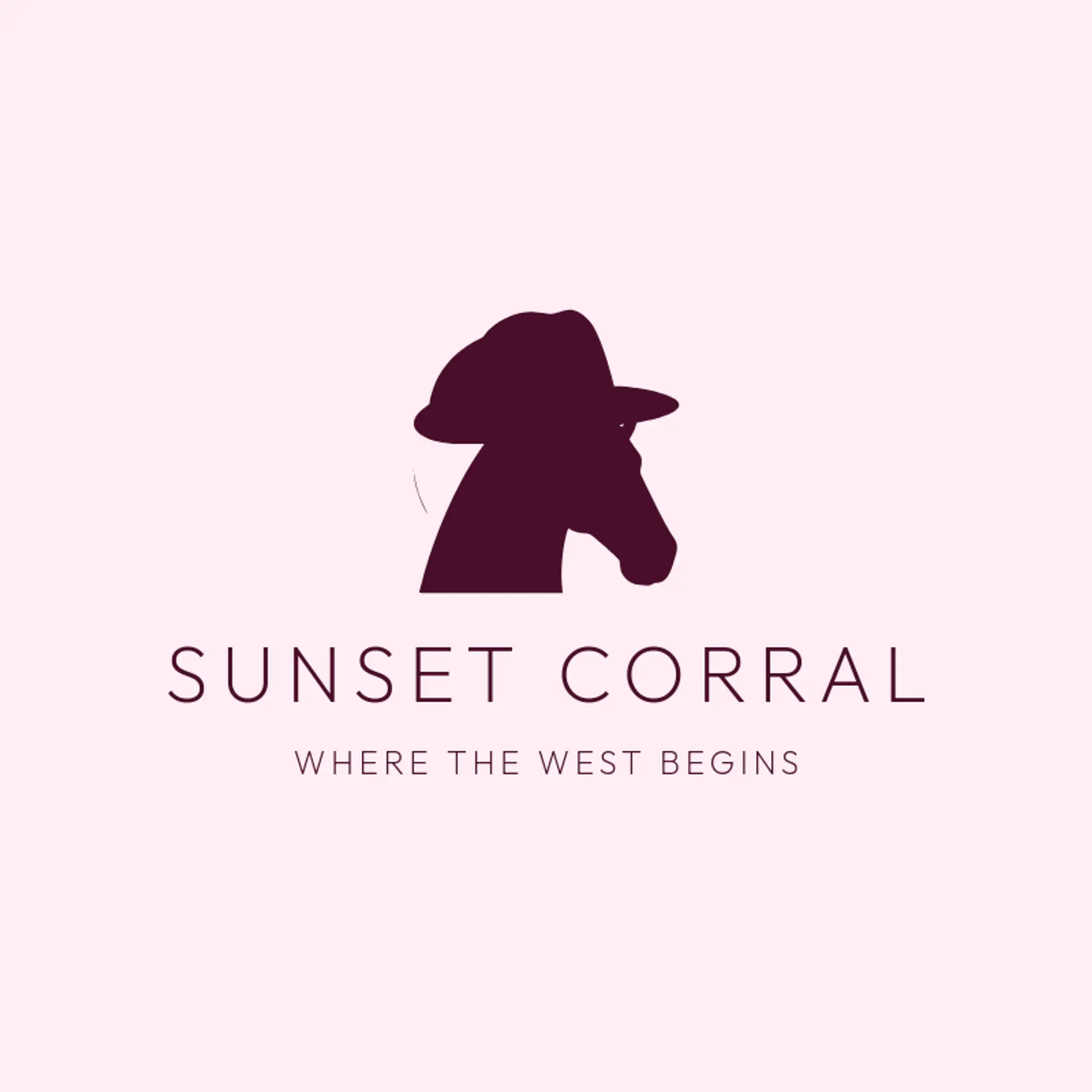 Sunset Corral logo for cowboy