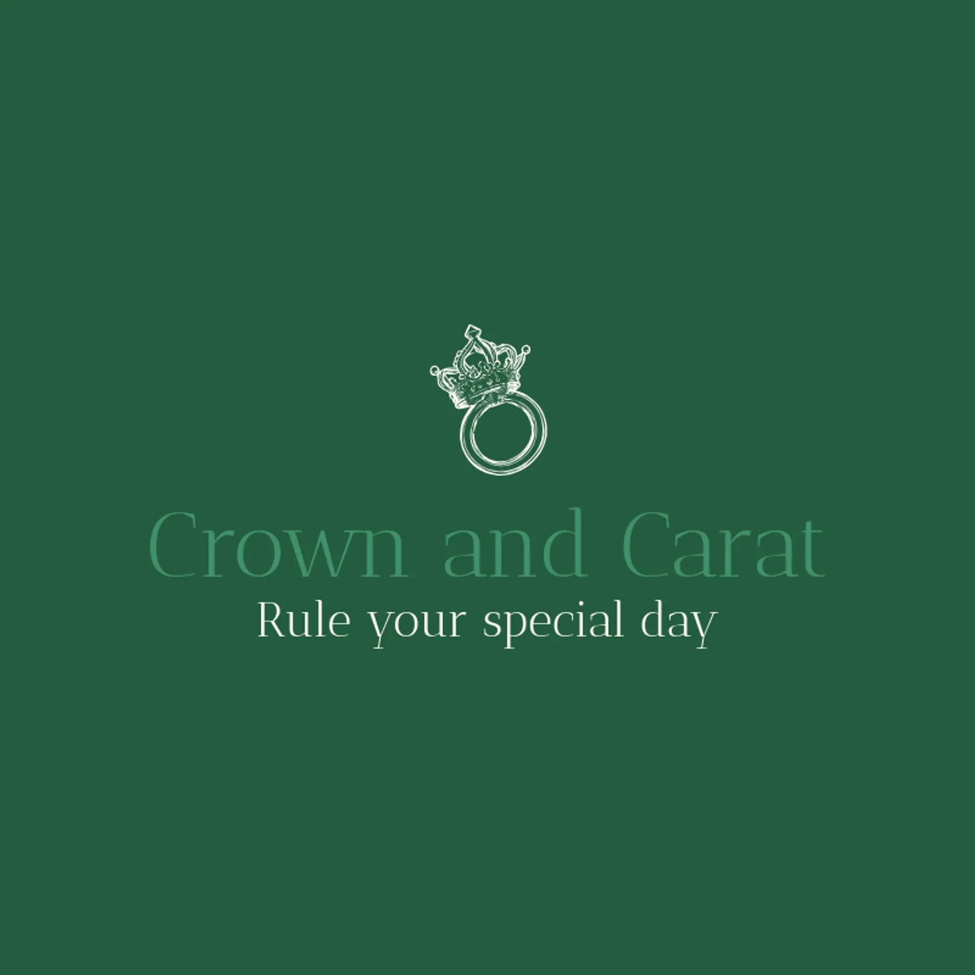 Crown and Carat logo for ring