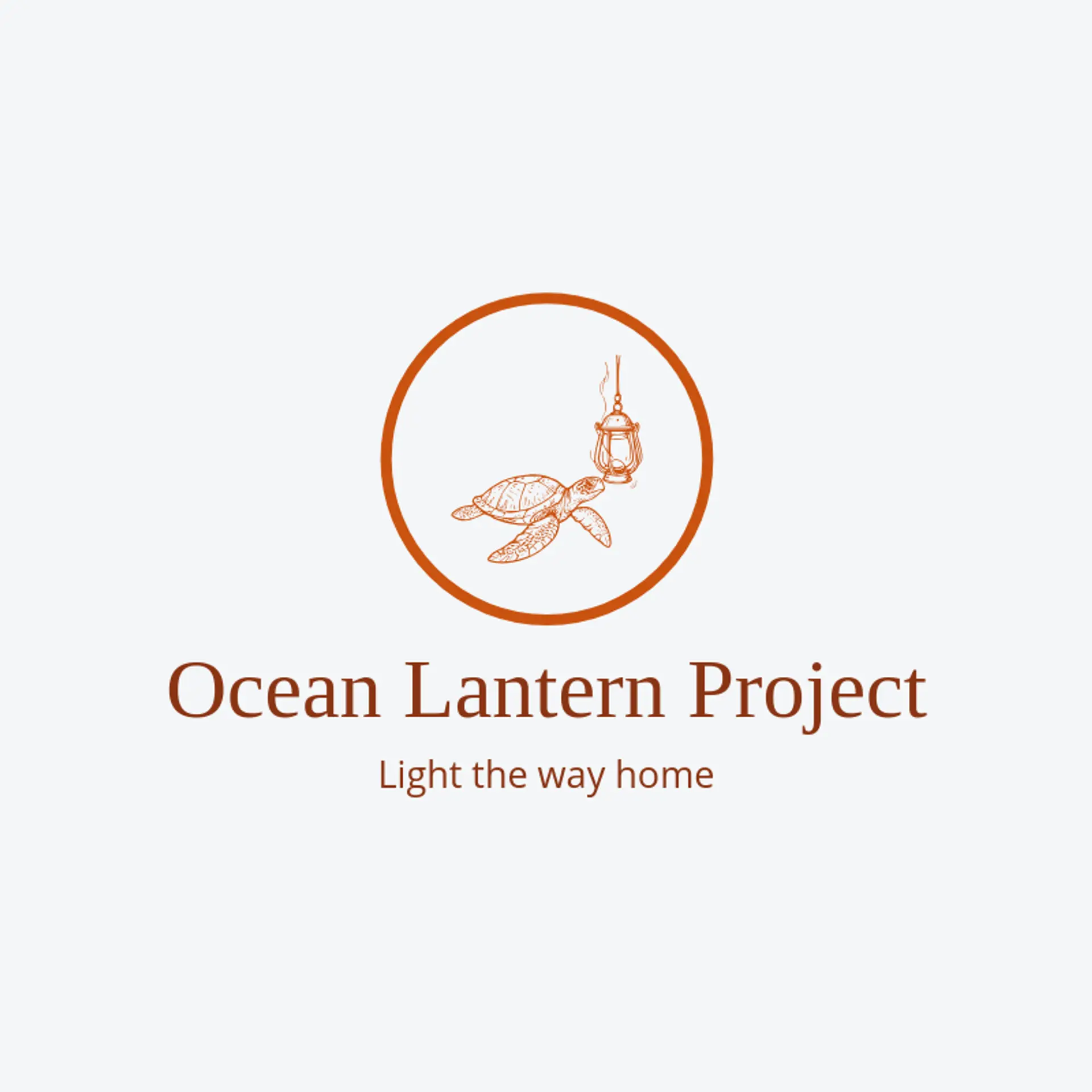 Ocean Lantern Project logo for sea turtle