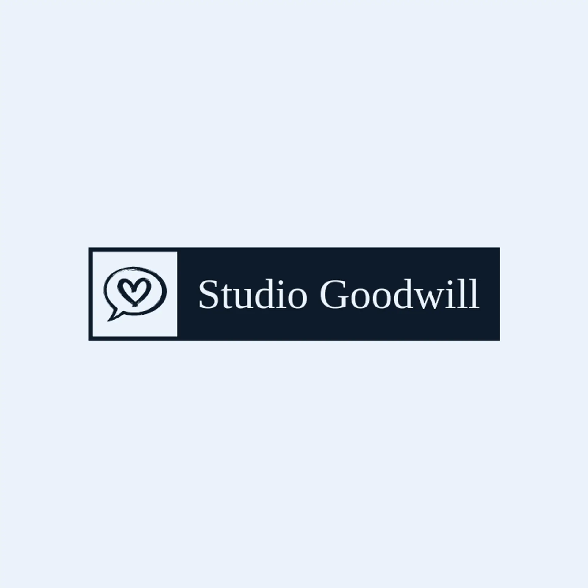 Studio Goodwill logo for advertisement