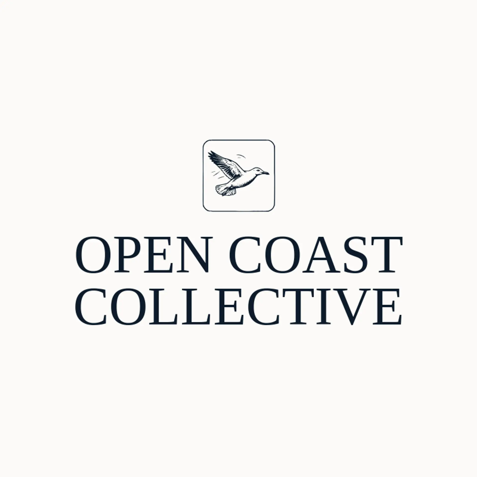 Open Coast Collective logo for seagull