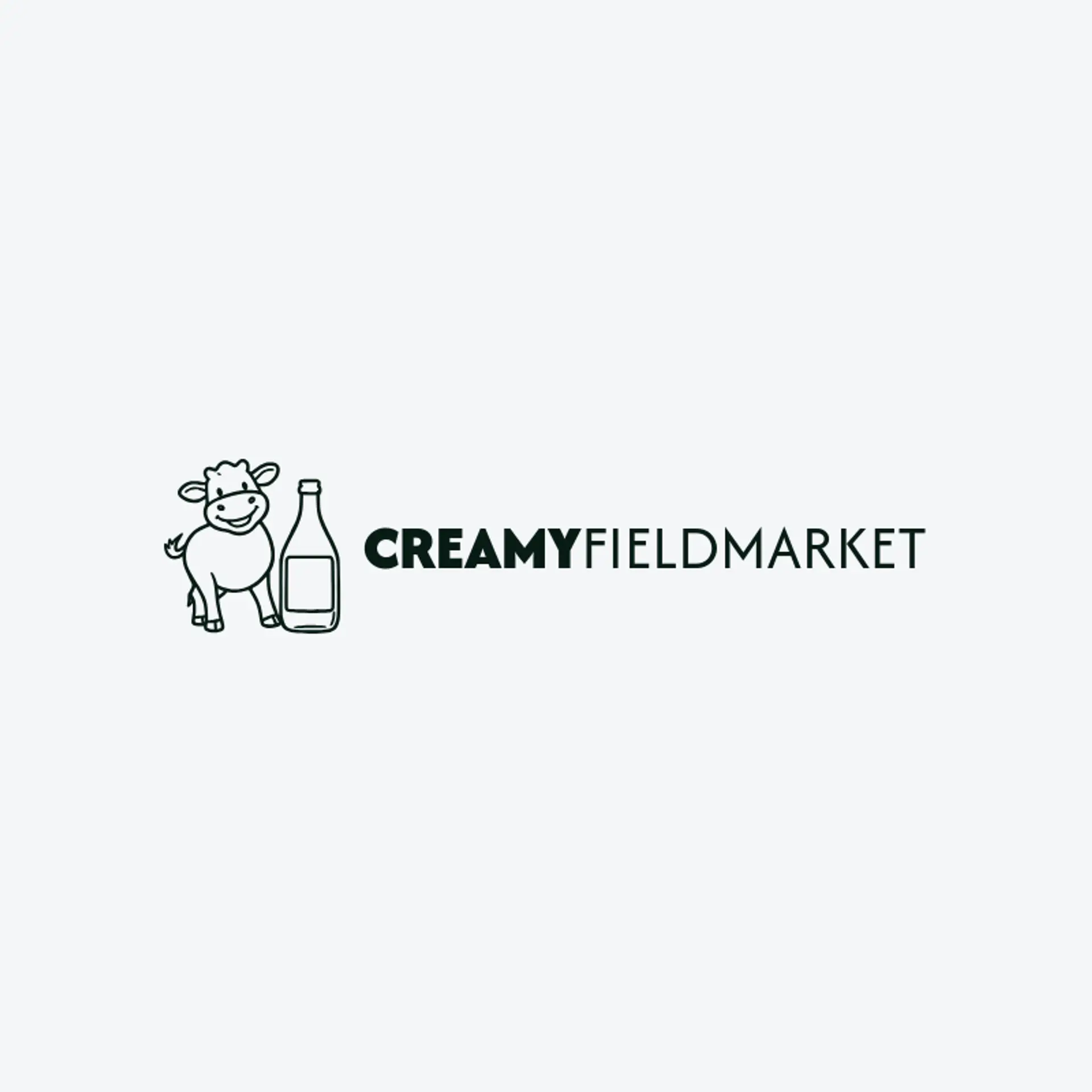 Creamy Field Market logo for cow