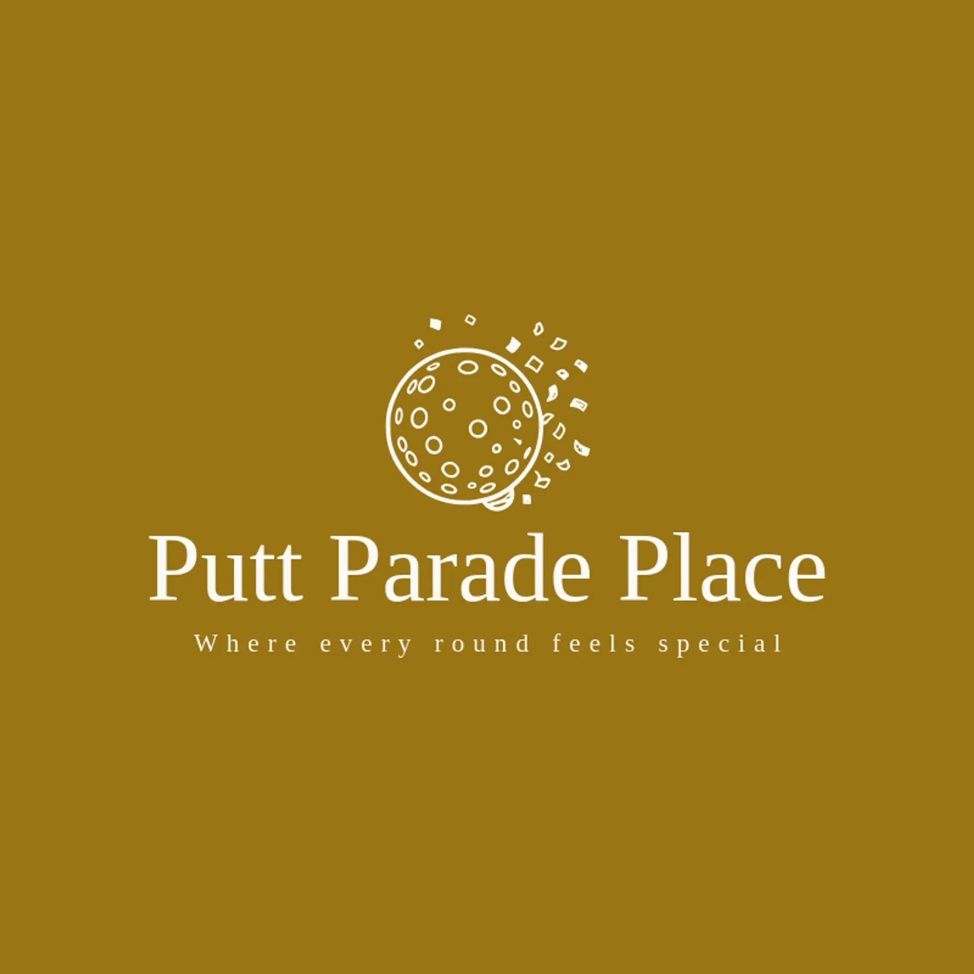 Putt Parade Place logo for mini golf