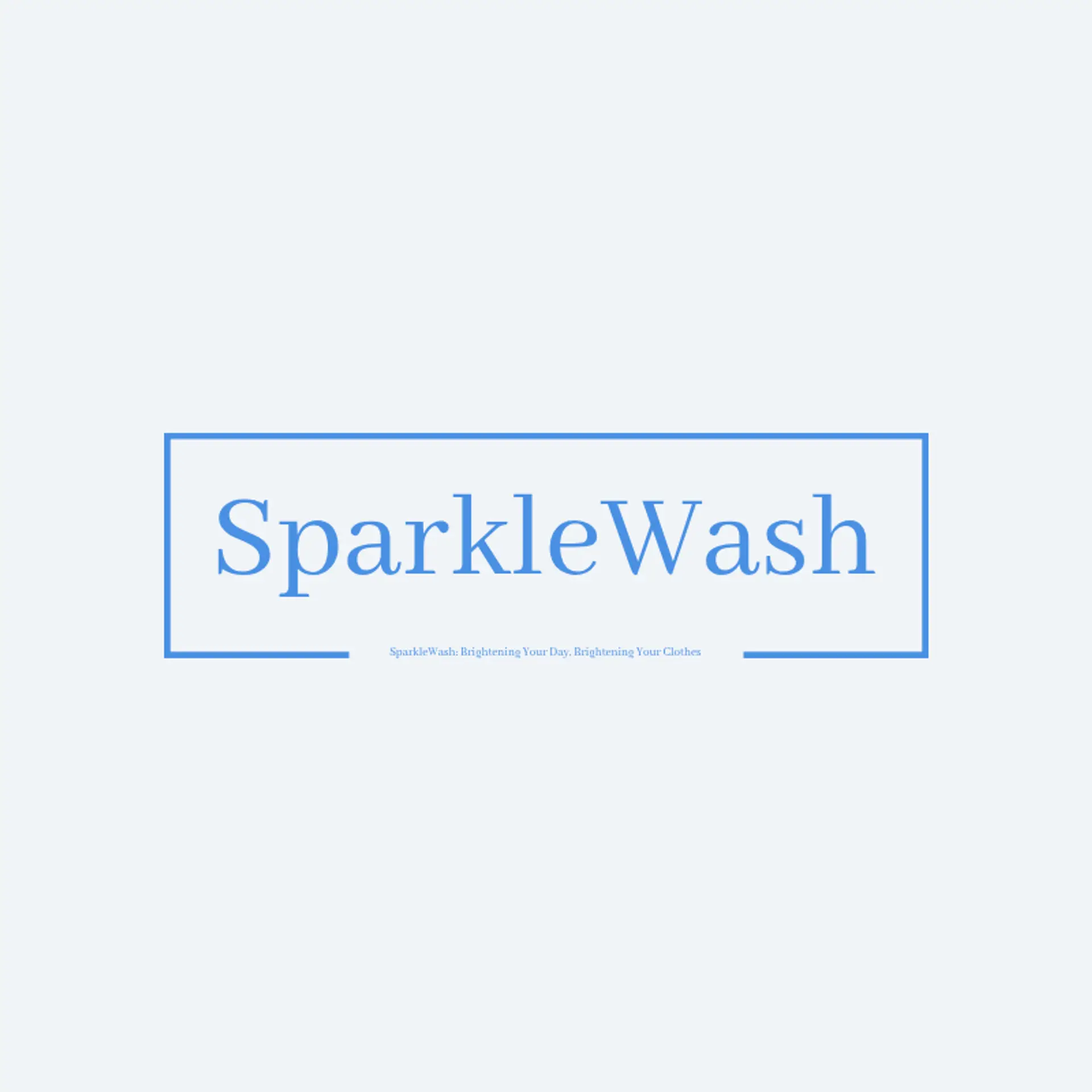 SparkleWash logo for dry cleaning