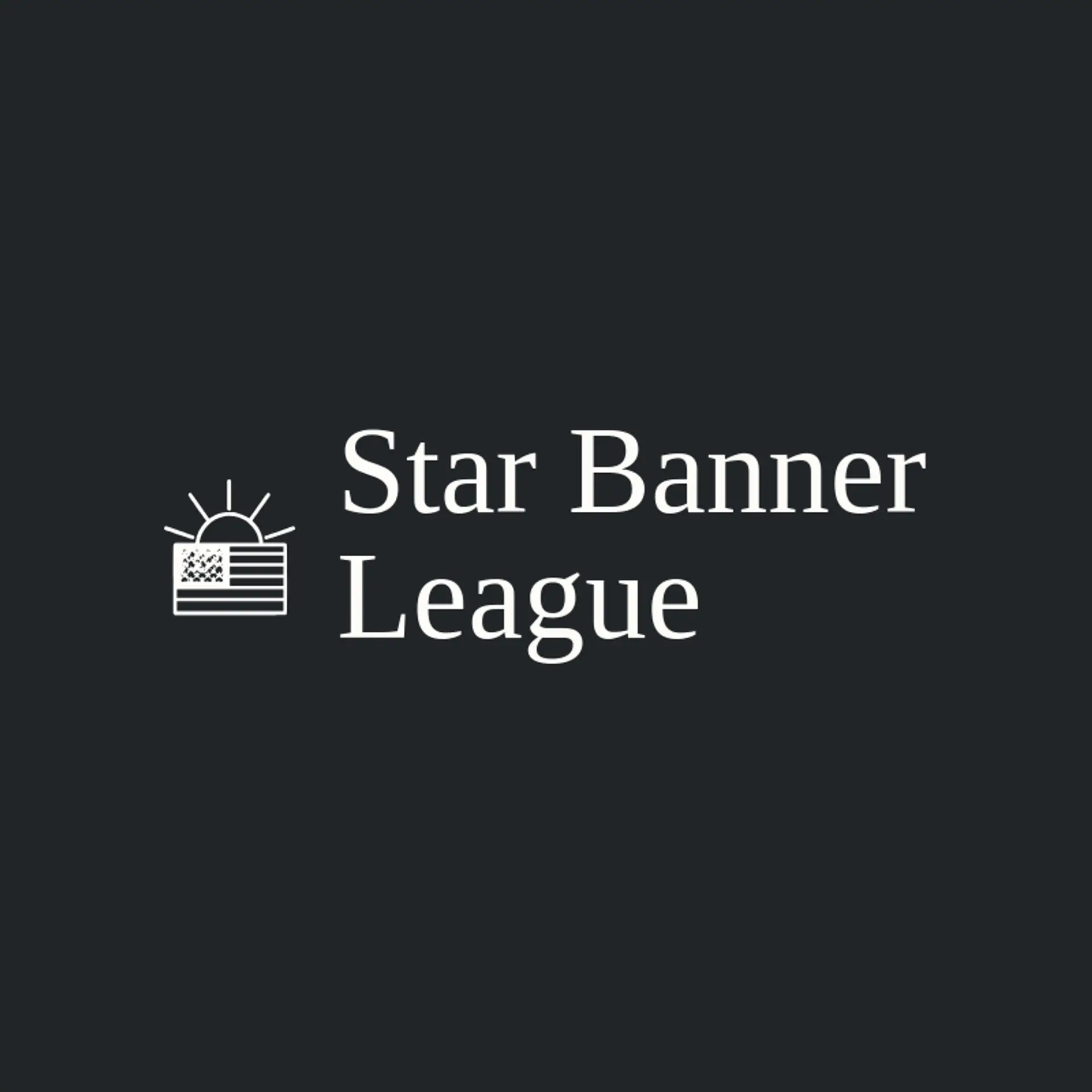 Star Banner League logo for american flag