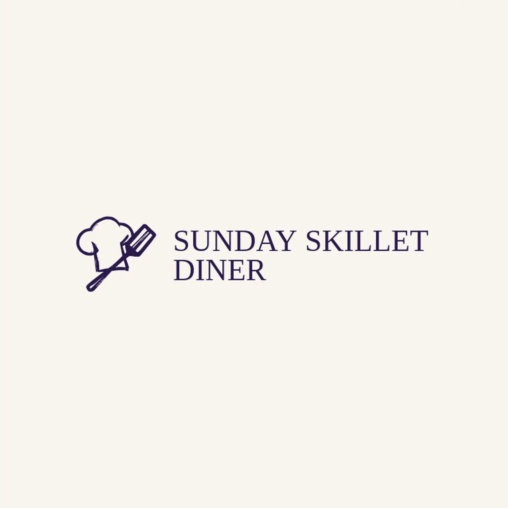 Sunday Skillet Diner logo for chef hat