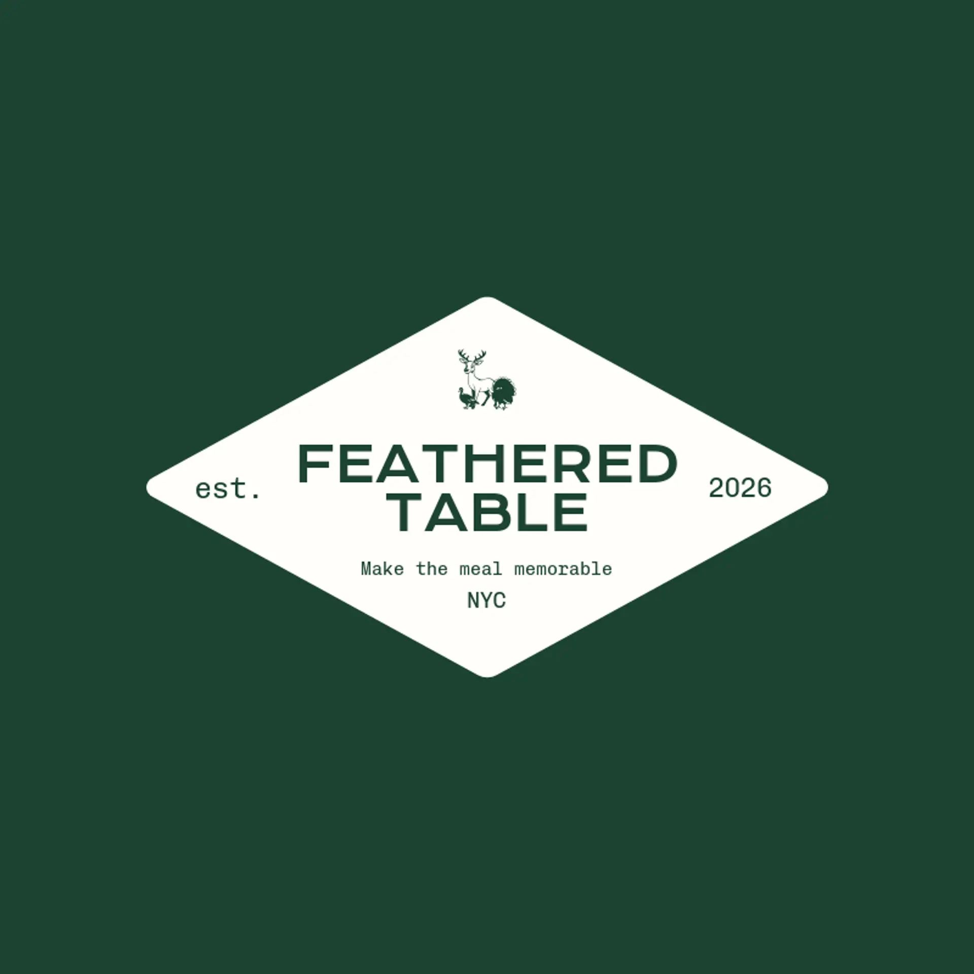Feathered Table logo for turkey