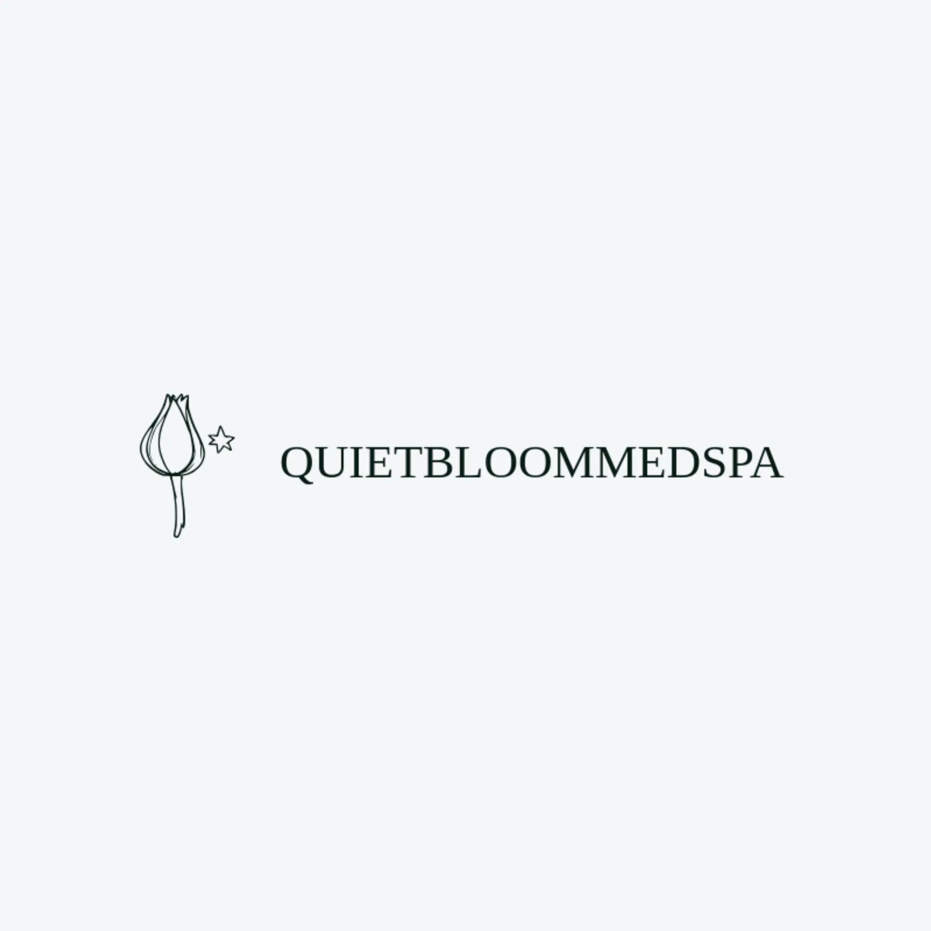 Quiet Bloom Med Spa logo for med spa