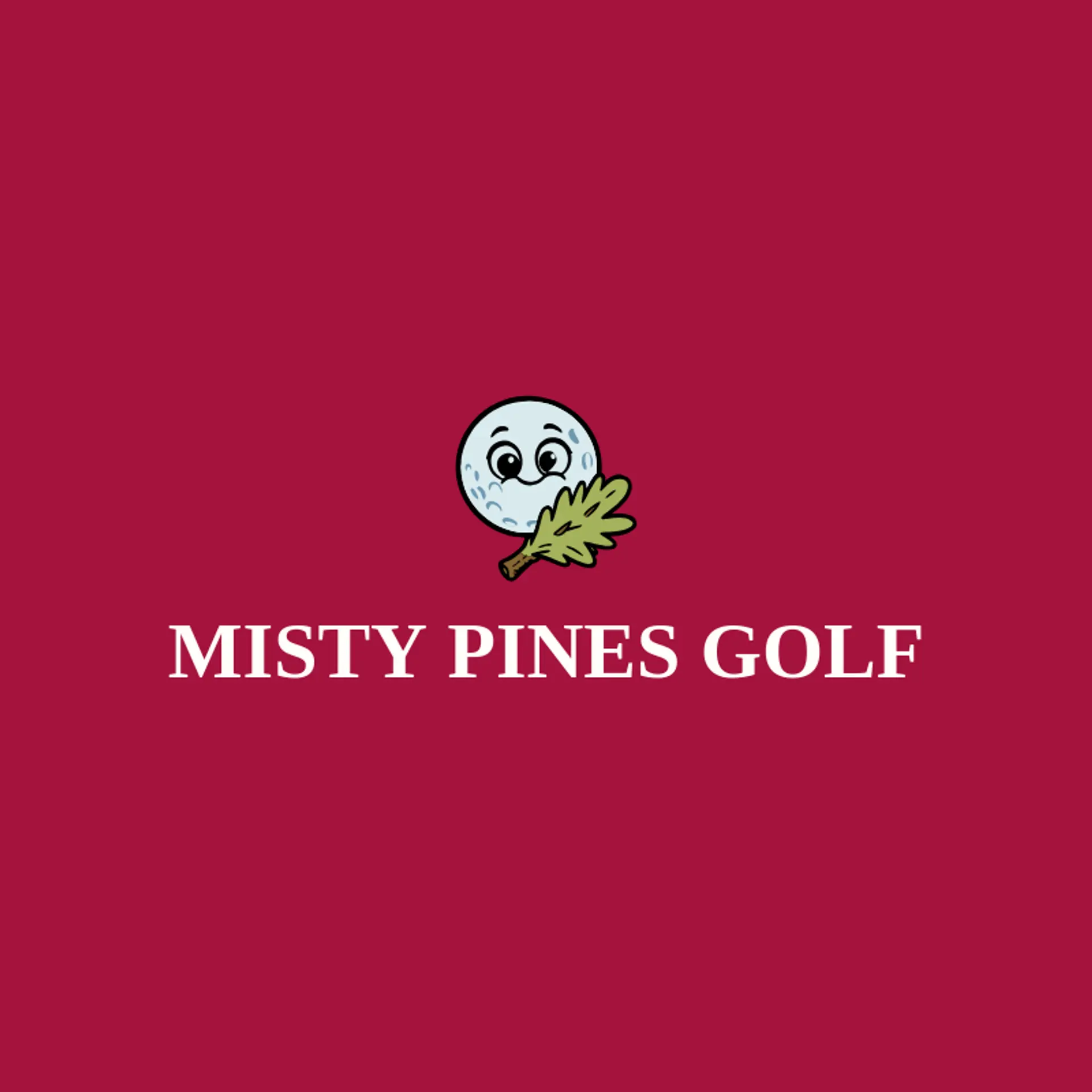 Misty Pines Golf logo for golf course
