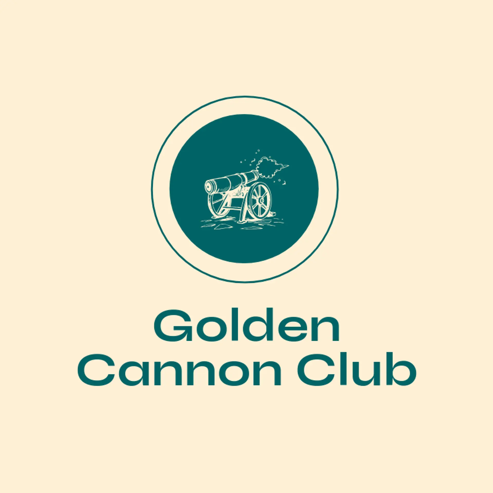 Golden Cannon Club logo for cannon