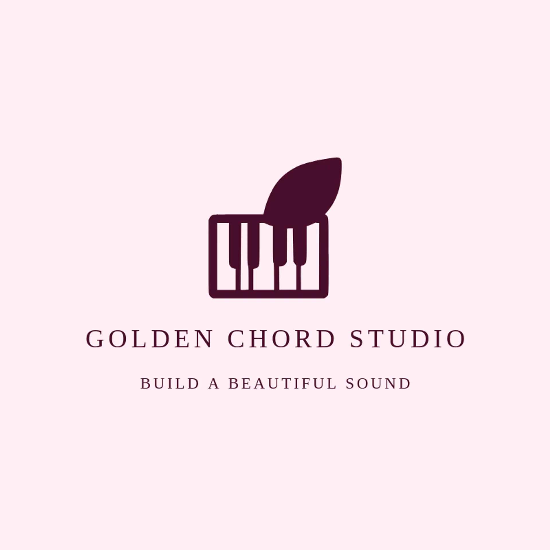 Golden Chord Studio logo for keyboard