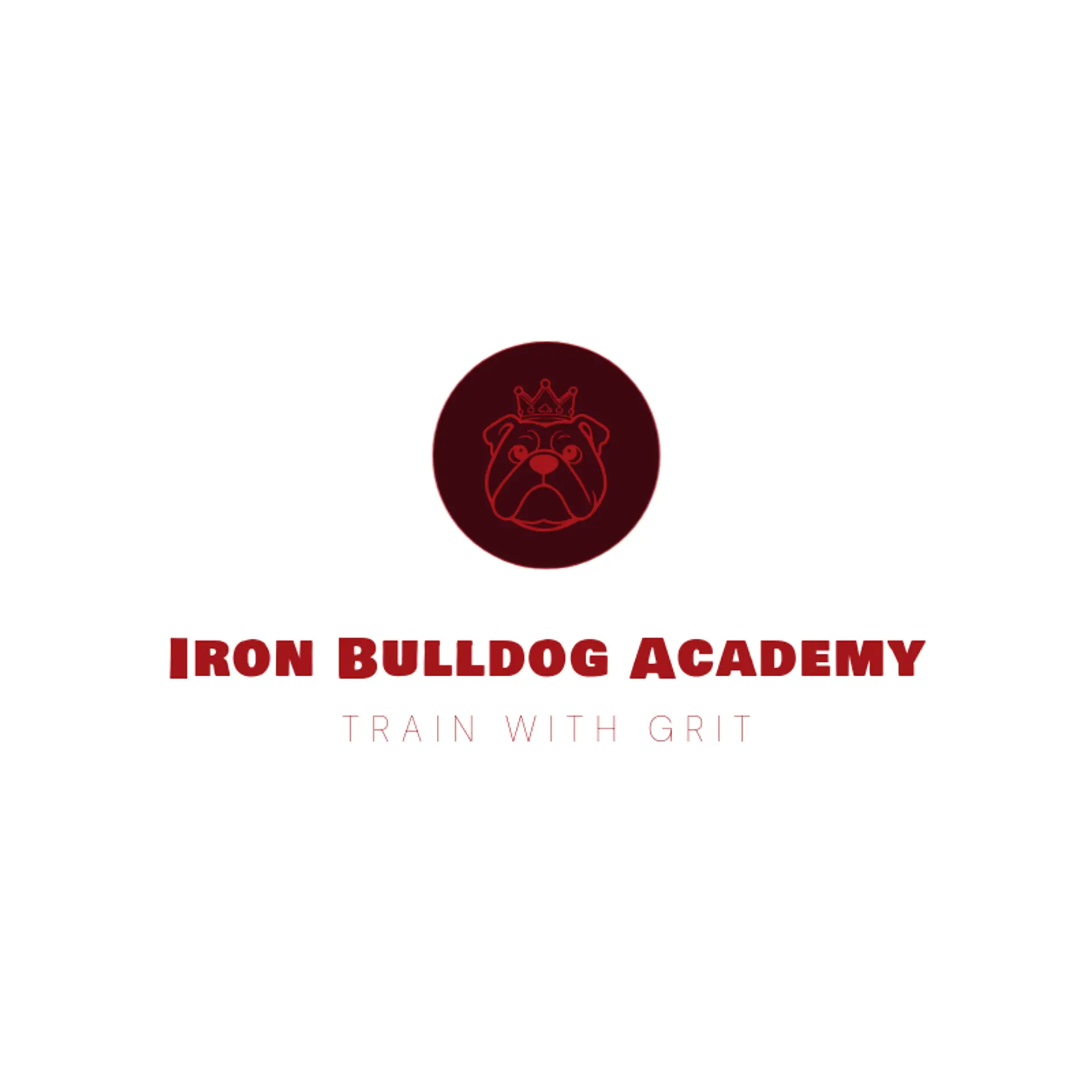 Iron Bulldog Academy logo for bulldog