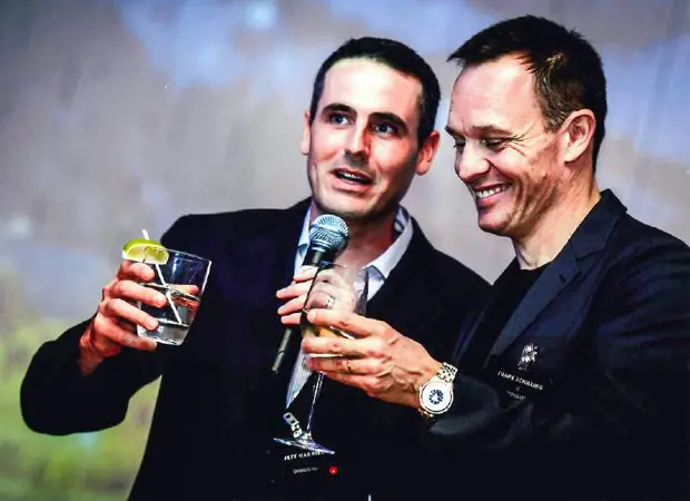 Gabriel with Uniregistry Founder Frank Schilling