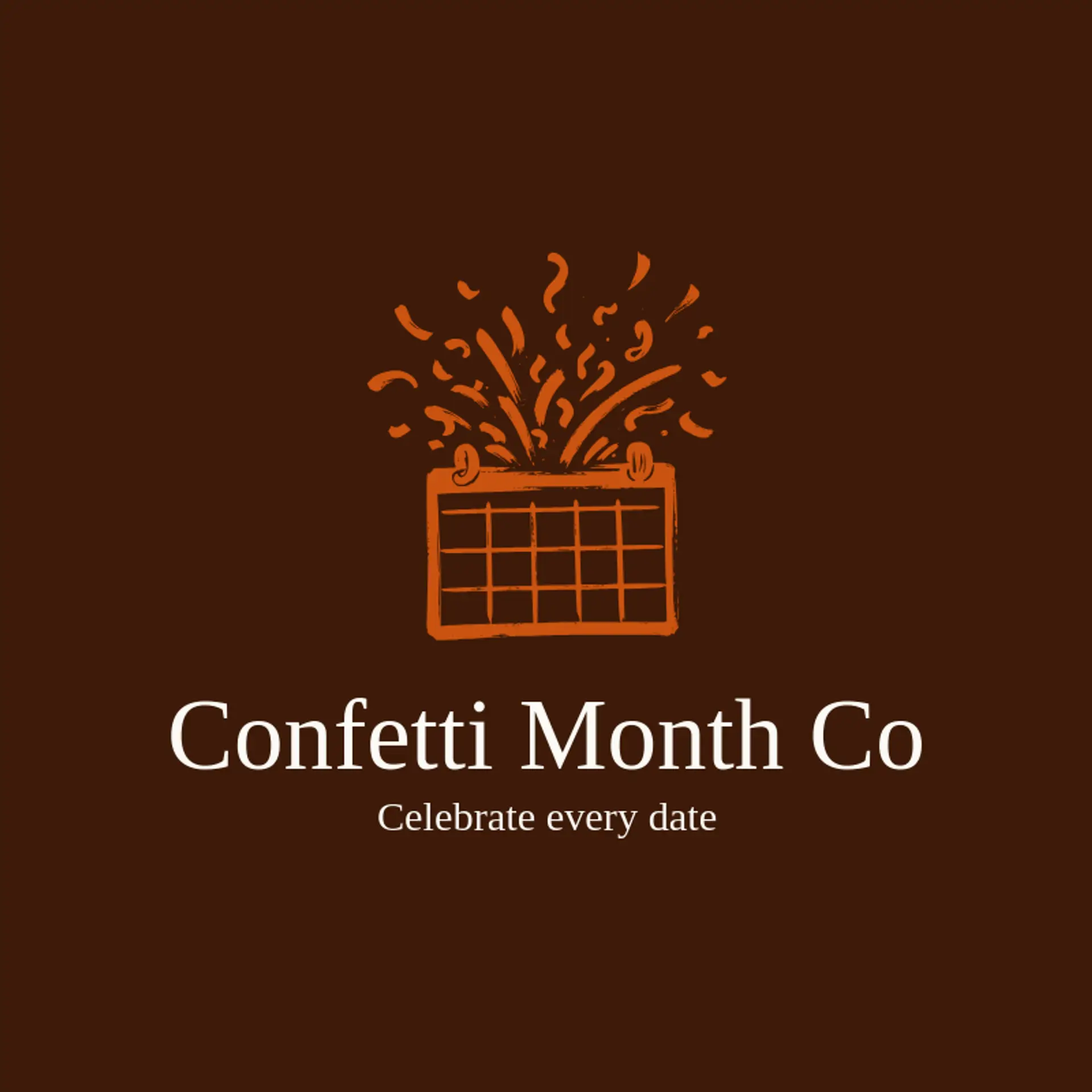 Confetti Month Co logo for calendar
